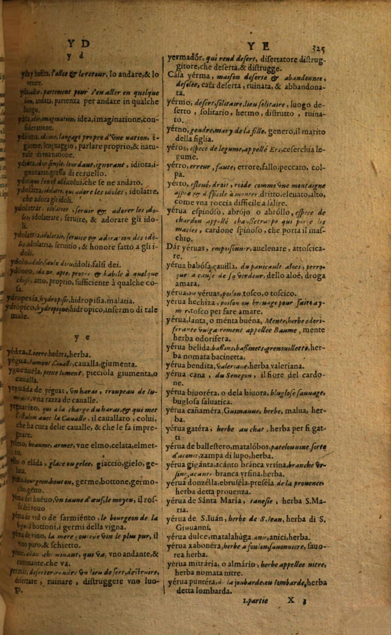 1617 - Samuel Crespin - Trésor des trois langues espagnole, française et italienne (Première partie) - Regensburg