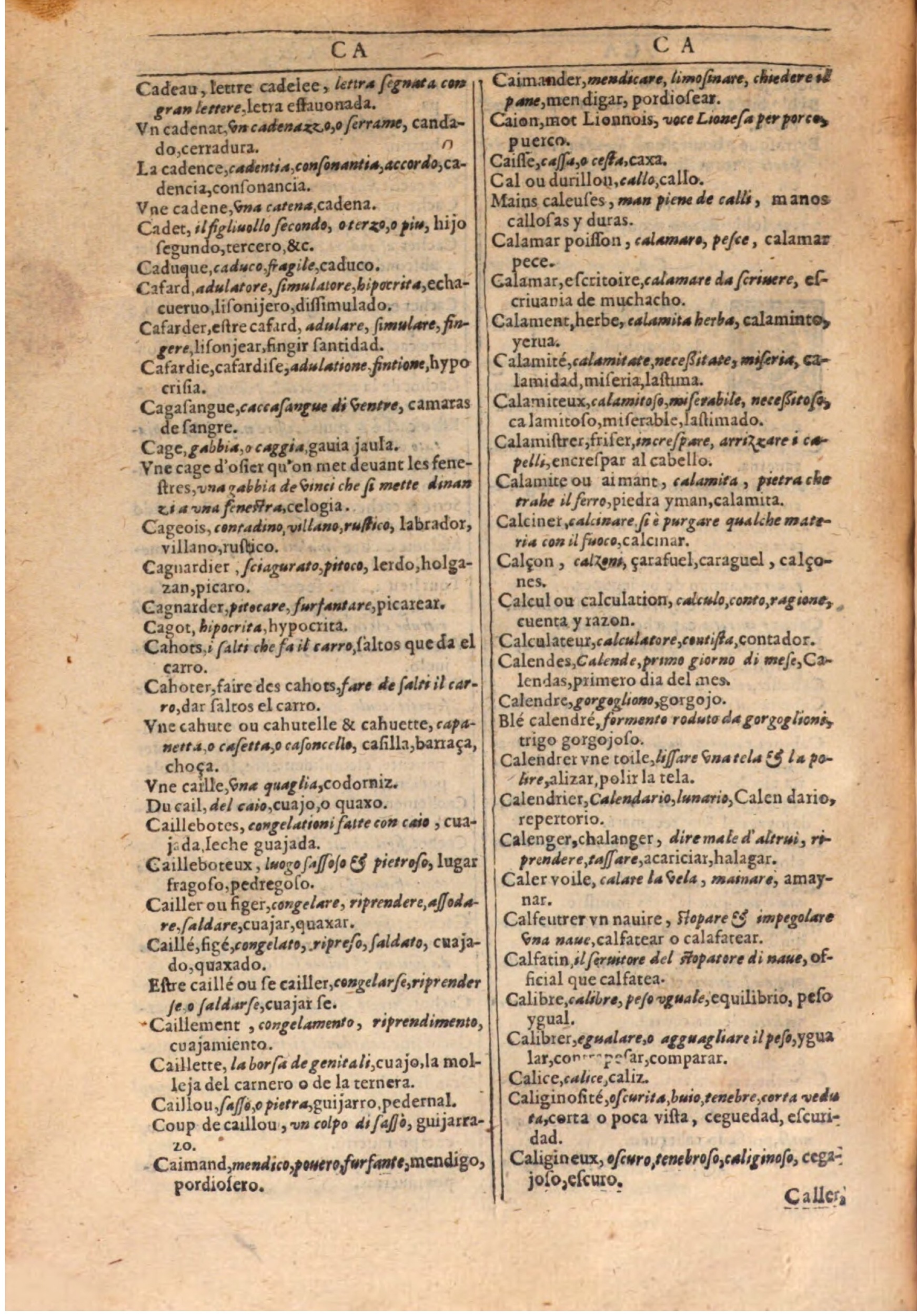 1609 - Philippe Albert et Alexandre Pernet - Trésor des trois langues française, italienne et espagnole (Seconde partie) - BSB Munich 1609 - Philippe Albert et Alexandre Pernet - Trésor des trois langues française, italienne et espagnole (Seconde partie) - BSB Munich
