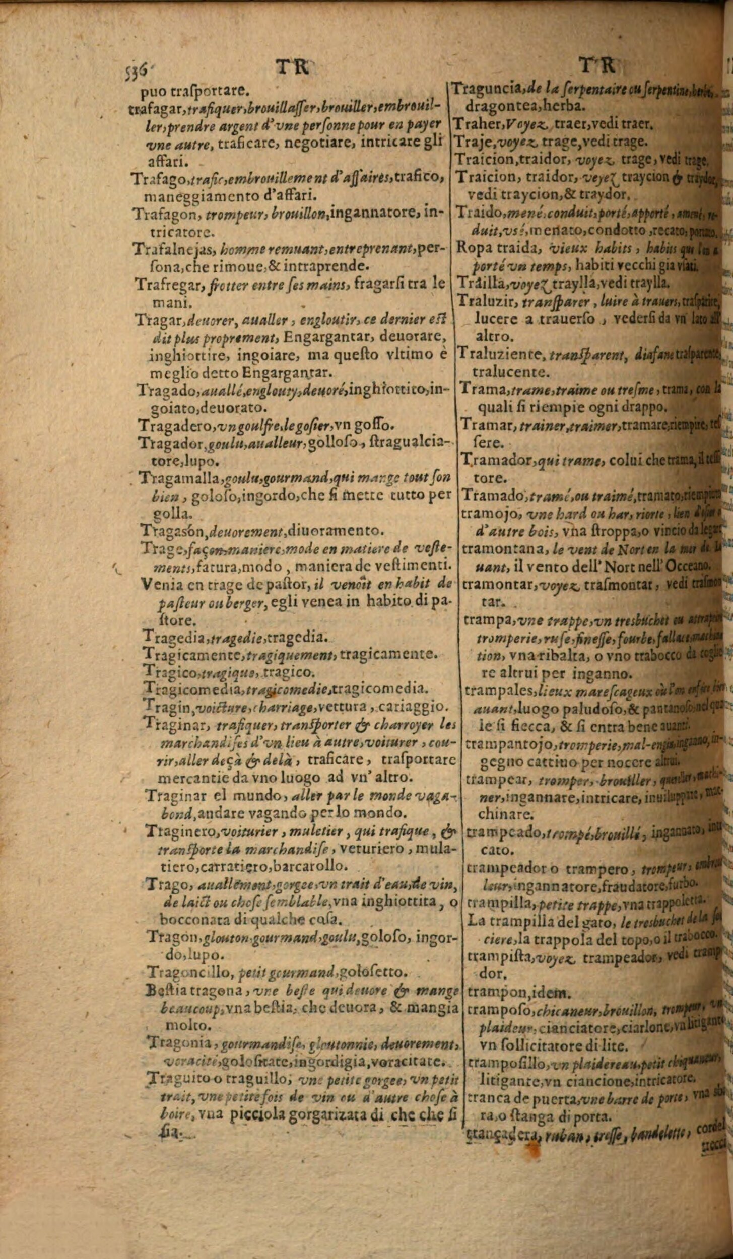 1617 - Samuel Crespin - Trésor des trois langues espagnole, française et italienne (Première partie) - Regensburg