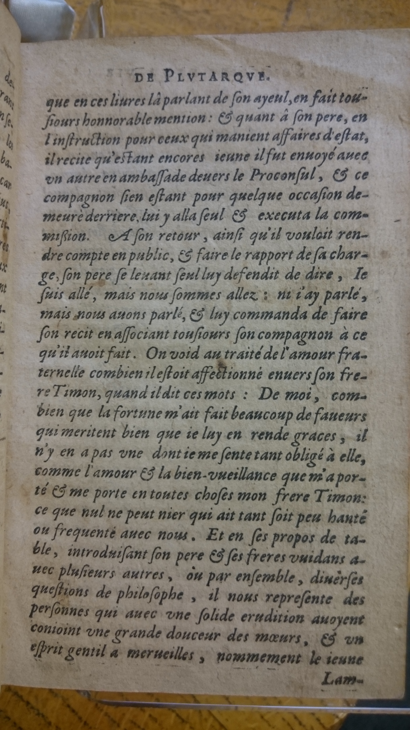 1601 - Balthazar Bellère - Trésor des vies de Plutarque - Douai Quincy 1601 - Balthazar Bellère - Trésor des vies de Plutarque - Douai Quincy