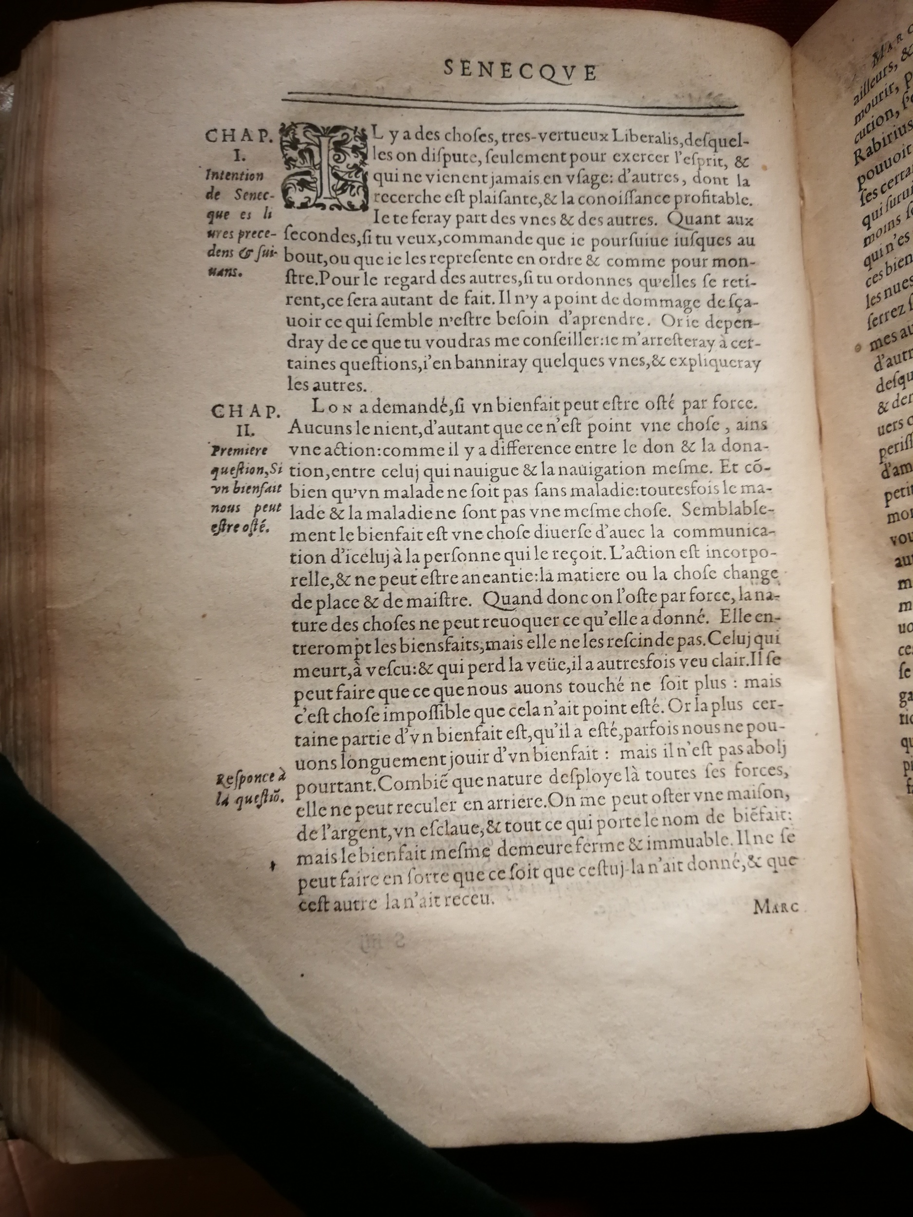 1595 - Jean Houzé - Œuvres morales et mêlées de Sénèque, Trésor de philosophie morale - T. 1 - BnF