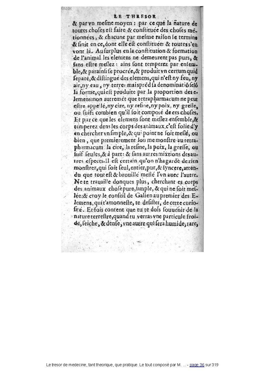 1560 - Pierre et Jan Moine - Trésor de médecine - Université Paris Cité