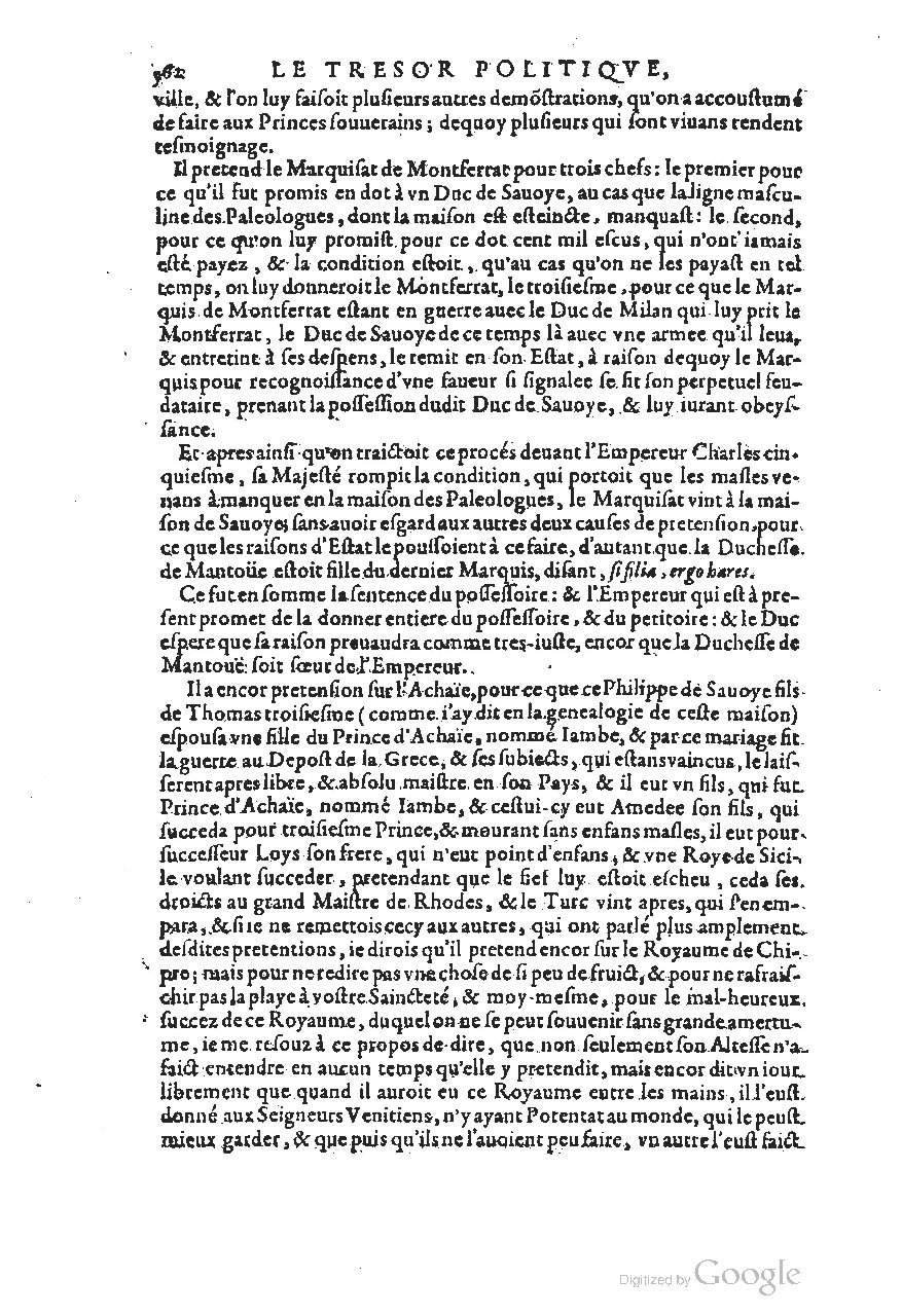 1611 - Pierre Chevalier - Trésor politique - UGent