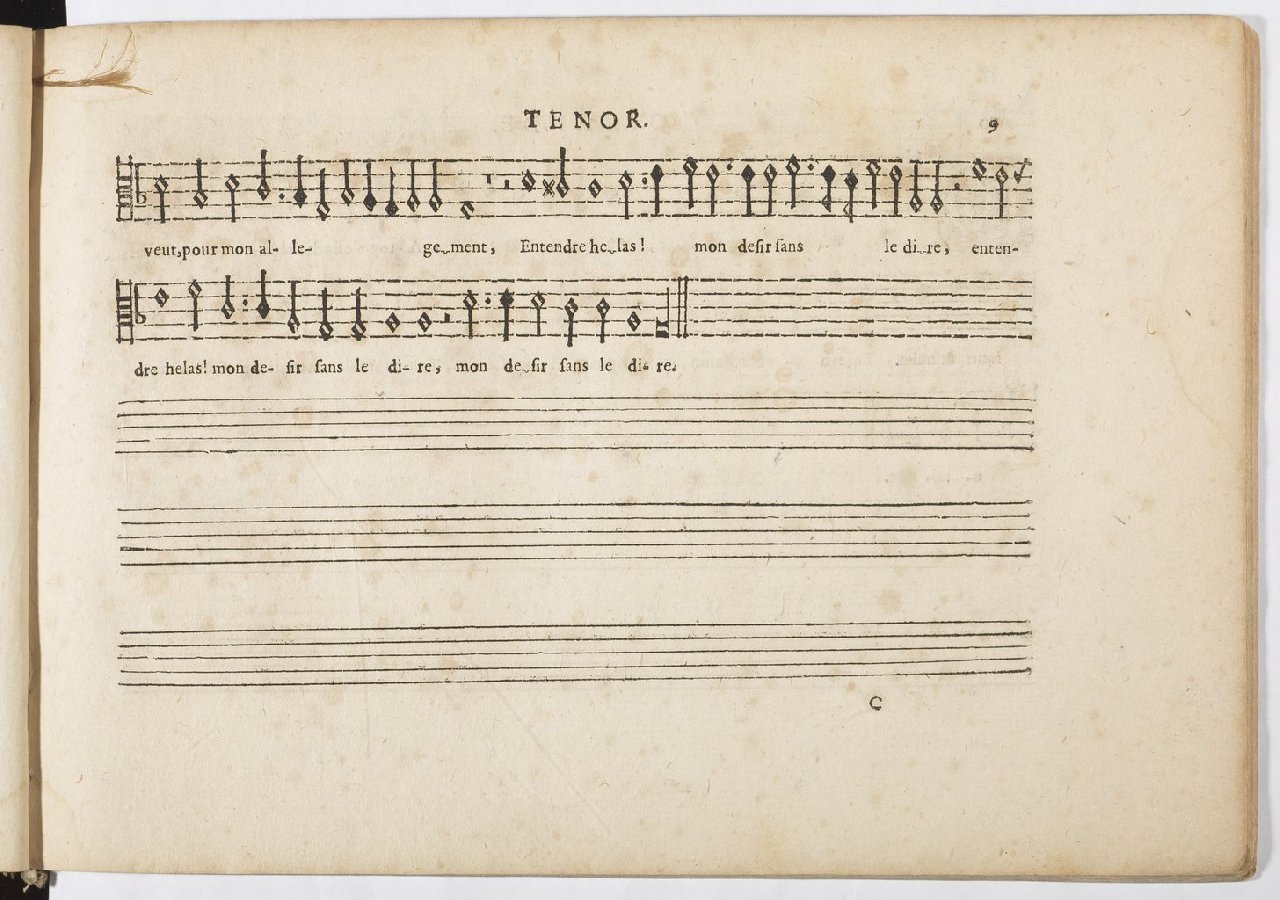 1594 - Paul Marceau - Trésor de musique d&#039;Orlande de Lassus, Superius, Bassus, Tenor, Quinta pars - BnF