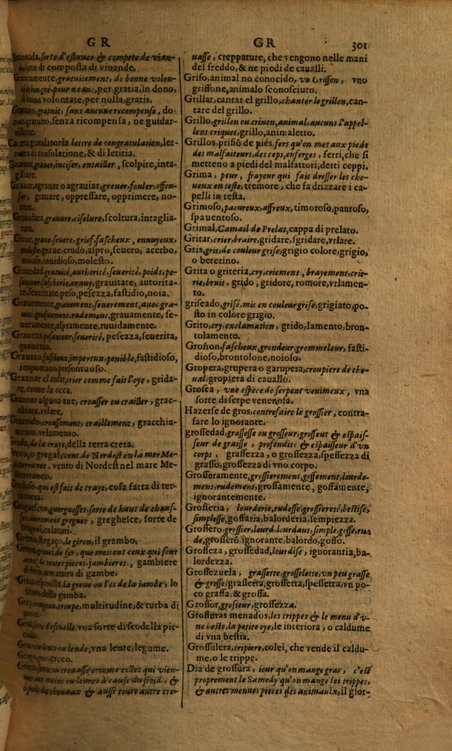 1617 - Samuel Crespin - Trésor des trois langues espagnole, française et italienne (Première partie) - Regensburg