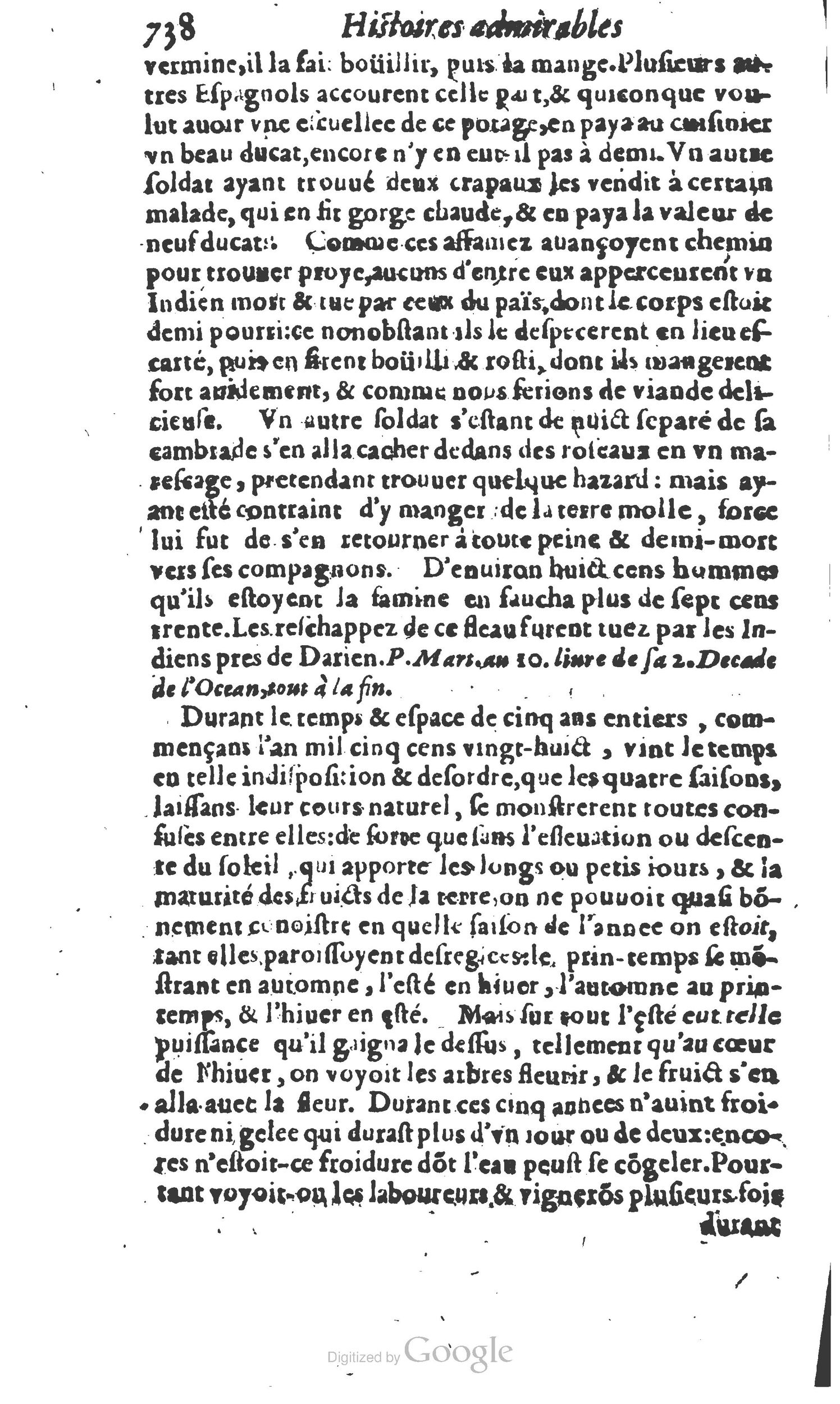 1610 - Paul Marceau - Trésor d’histoires admirables et mémorables - Princeton