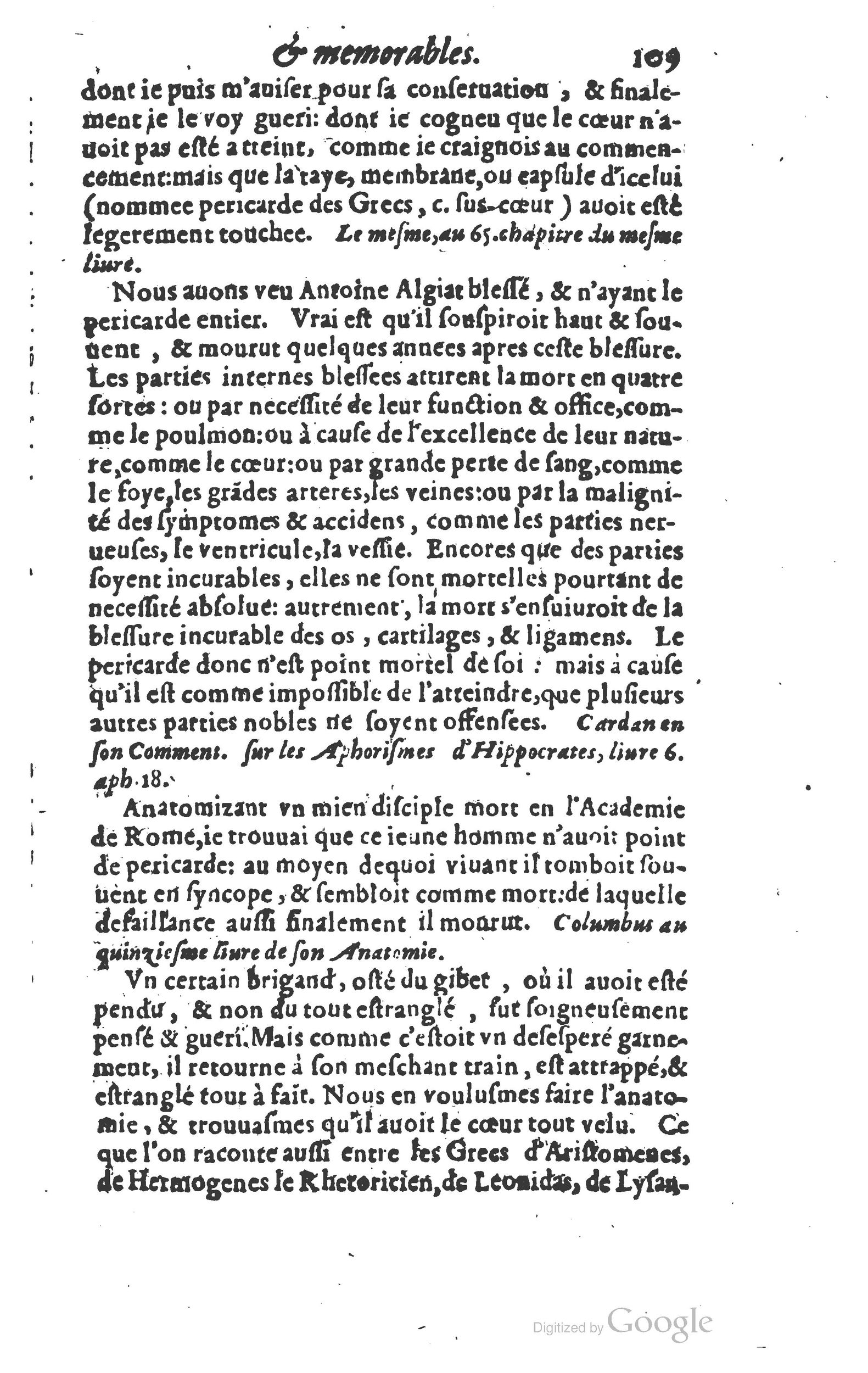 1610 - Paul Marceau - Trésor d’histoires admirables et mémorables - Princeton