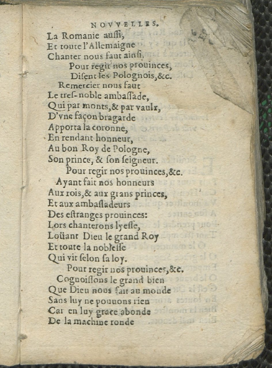 1575 - Pierre Brenouzet - Trésor de tous les recueils de chansons, tant amoureuses, rustiques, que musicales - Det KLG Copenhague