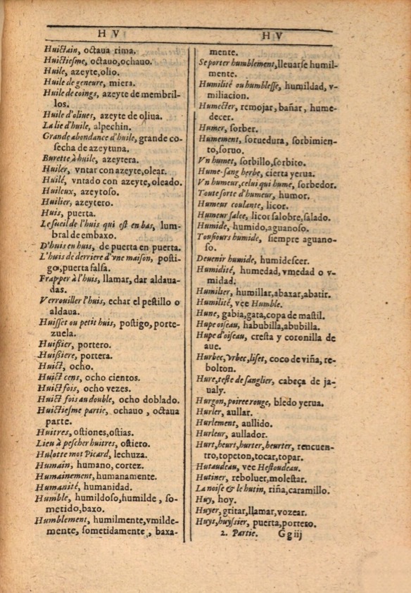 1607 - Marc Orry - Trésor des deux langues espagnole et française (Première et Seconde parties) - ÖNB Wien