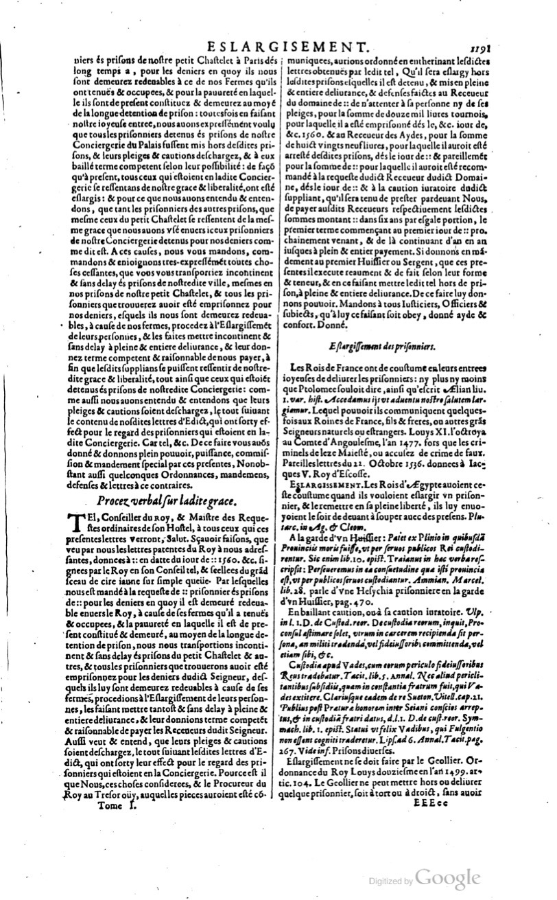 1629 - Veuve Nicolas Buon - Trésor du droit français (29620 T. 1) - BM Lyon