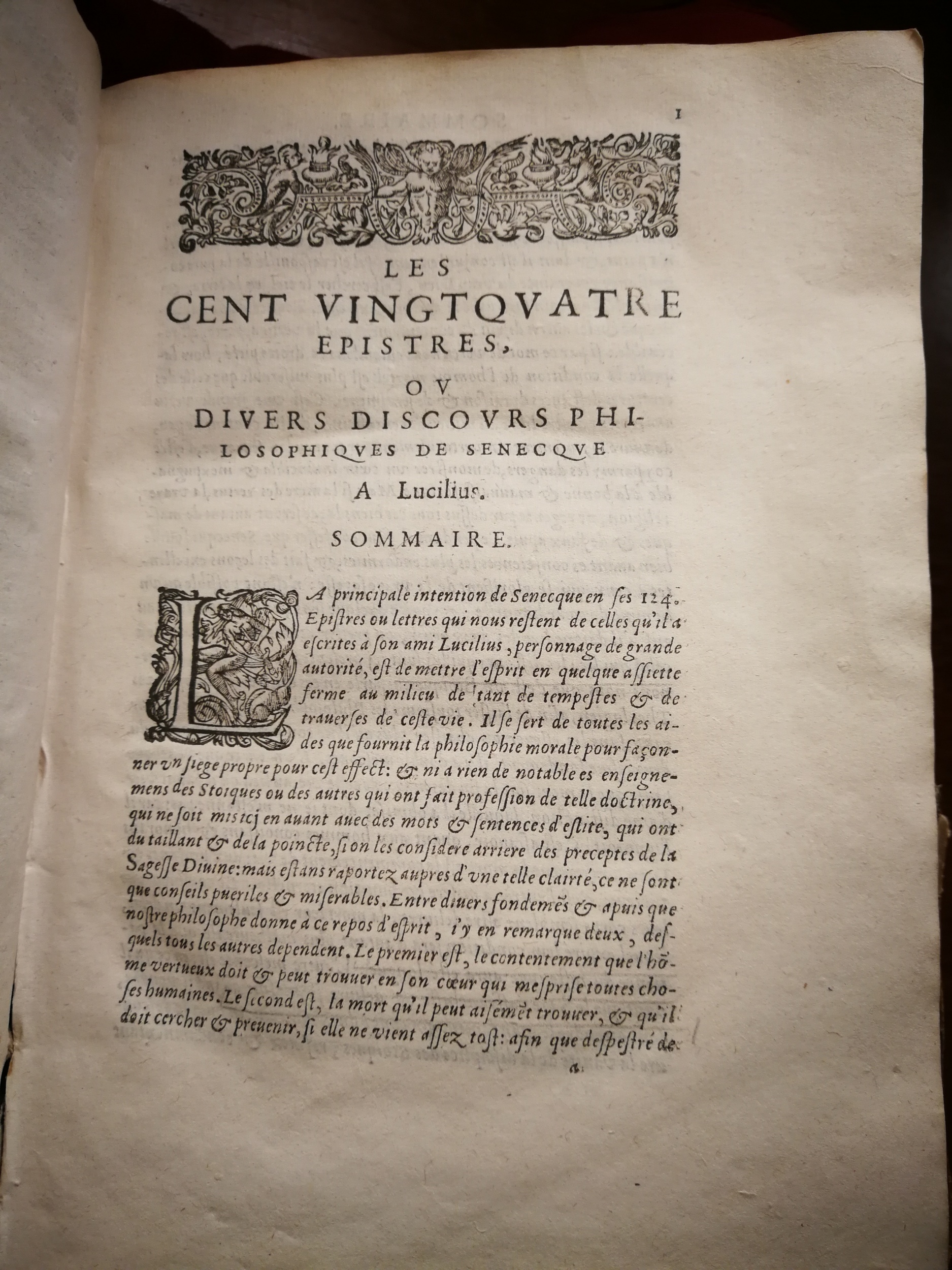 1590 (= 1595) - Jean Houzé - Œuvres morales et mêlées de Sénèque, Trésor de philosophie morale - T. 2 - BnF