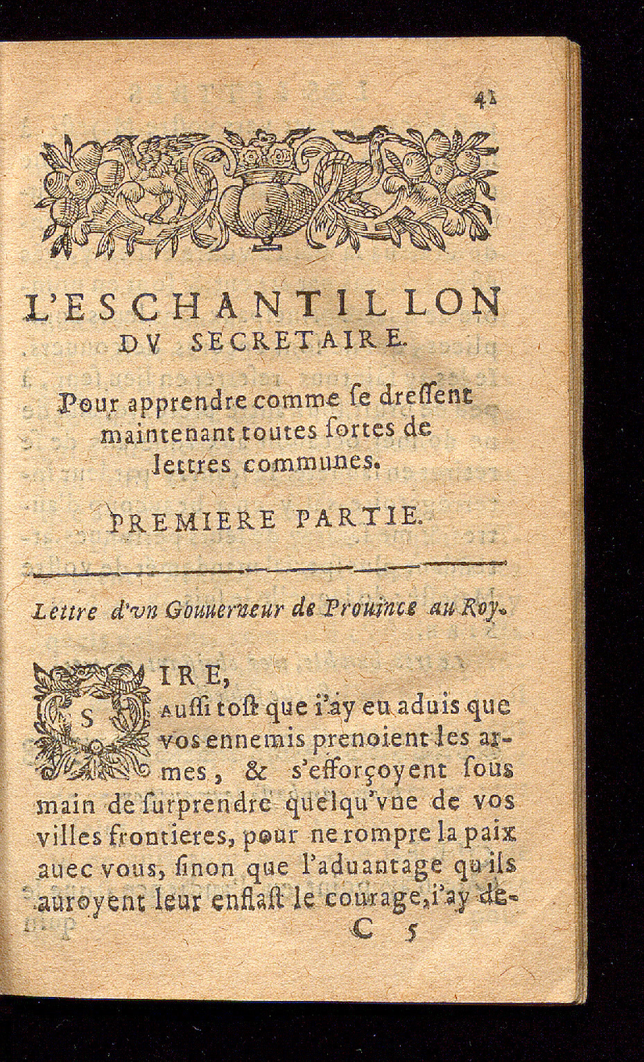 1614 - Barthélemy Vincent - Élite et Trésor des lettres missives - Bâle