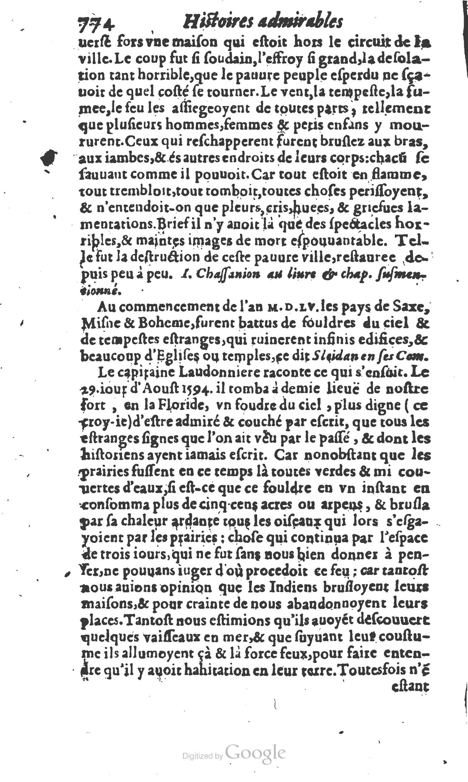 1610 - Paul Marceau - Trésor d’histoires admirables et mémorables - Princeton 1610 - Paul Marceau - Trésor d’histoires admirables et mémorables - Princeton