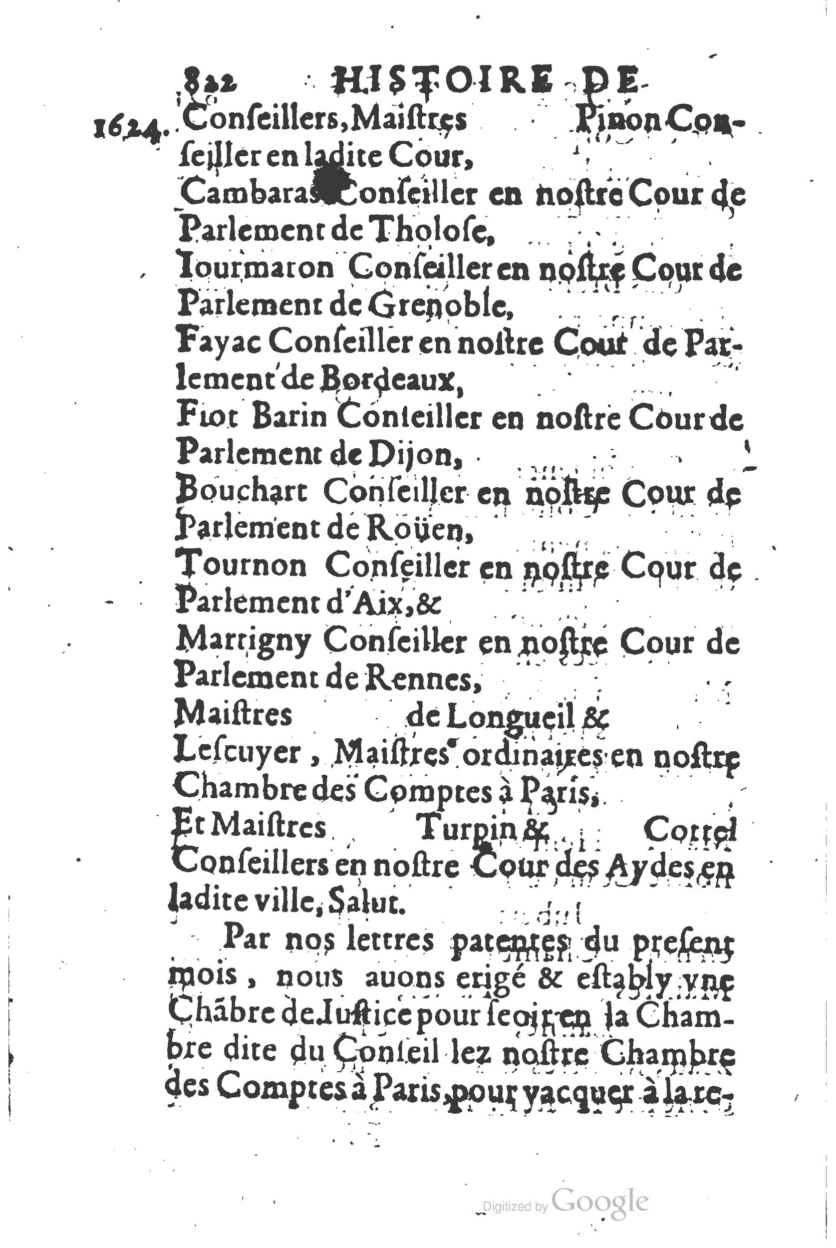 1626 - Joseph Bouillerot - Trésor de l’histoire générale de notre temps - BSB Munich