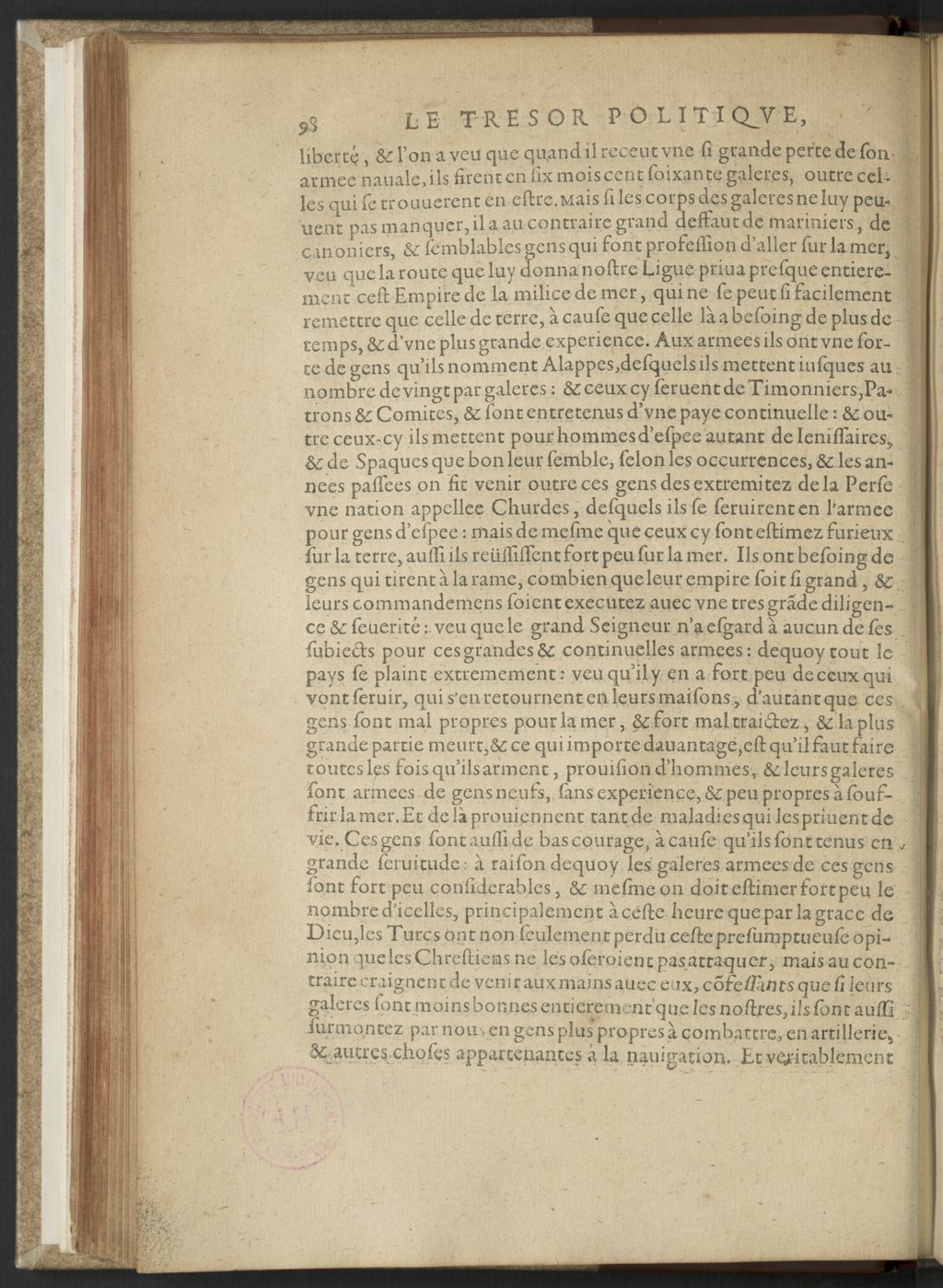 1608 - Nicolas Du Fossé - Trésor politique - BnF Tolbiac