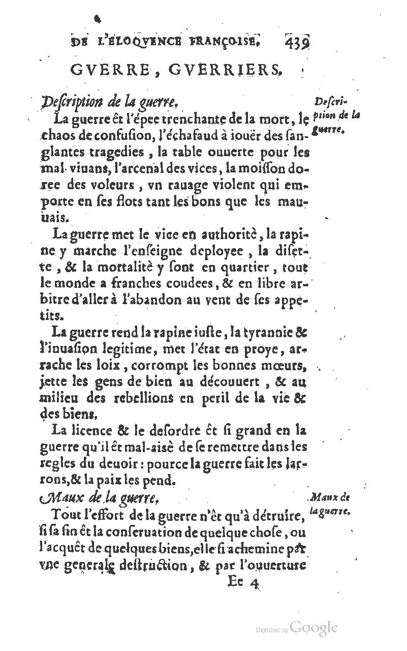 1610 - Louis Coste - Trésor de l’éloquence française (Seconde partie) - BM Lyon