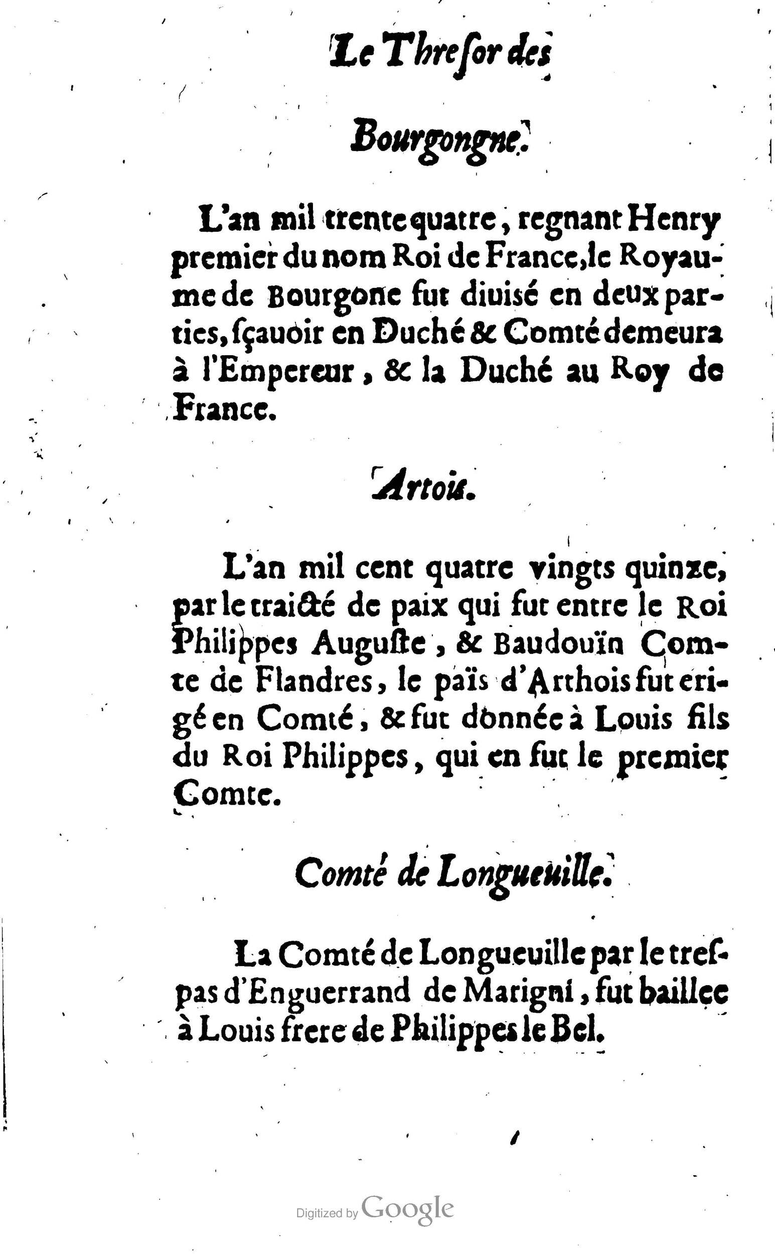 1638 - Jean Corrozet - Trésor des histoires de France - BM Lyon