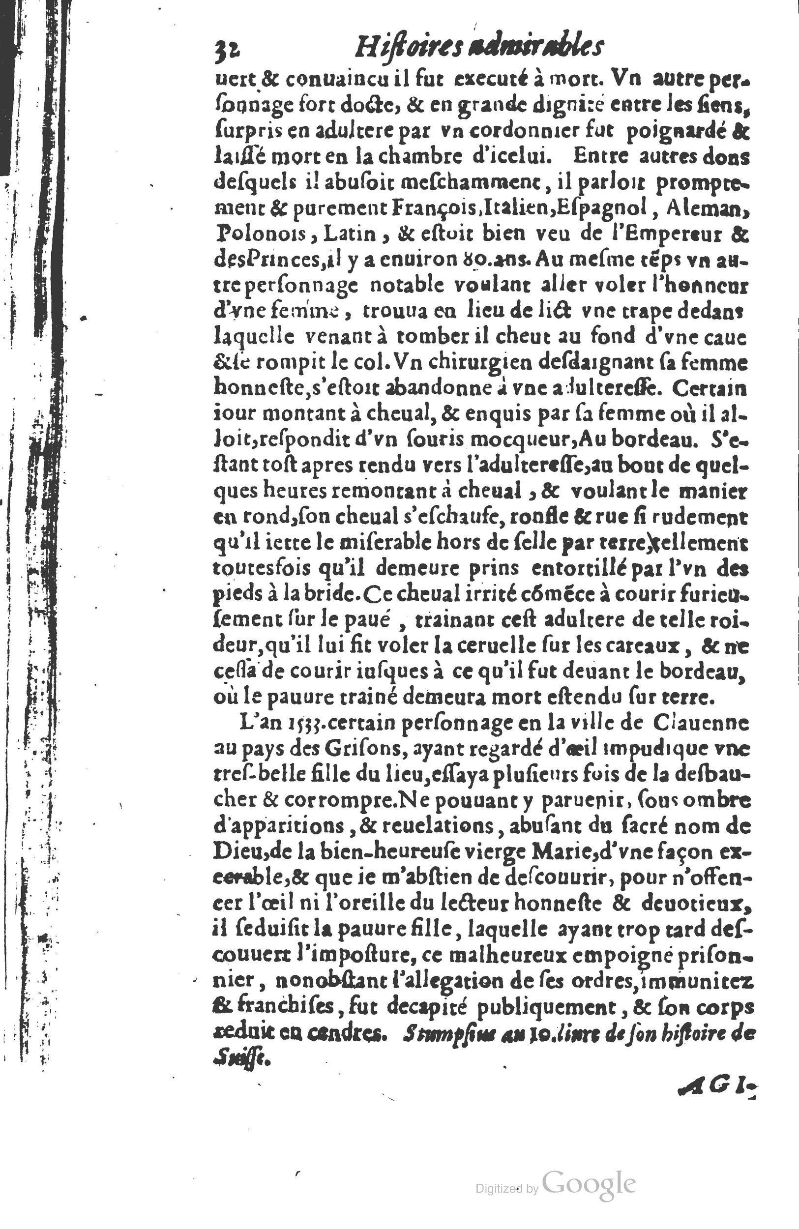 1610 - Paul Marceau - Trésor d’histoires admirables et mémorables - Princeton