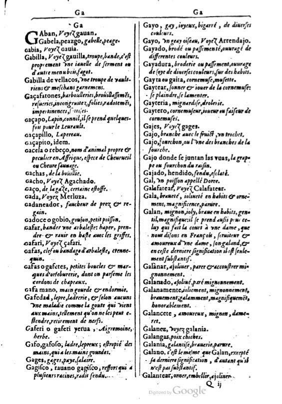 1616 - Veuve Marc Orry - Trésor des deux langues espagnole et française (Première et Seconde parties) - BM Lyon