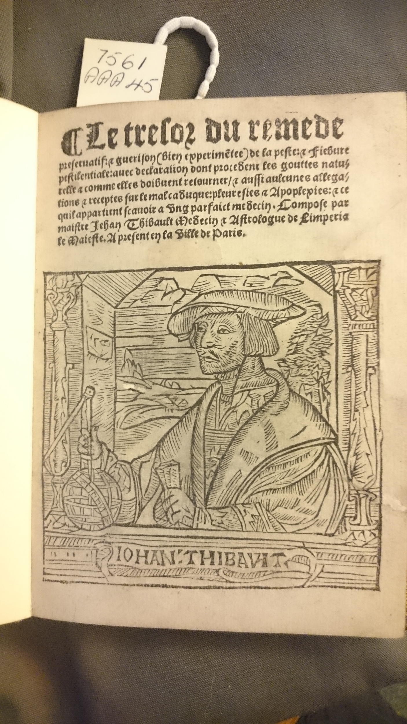 1544 - s.n. - Trésor du remède préservatif et guérison de la peste - British Library