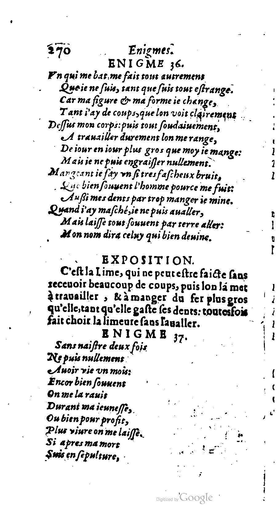 1611 - Romain de Beauvais - Trésor des récréations - BM Lyon