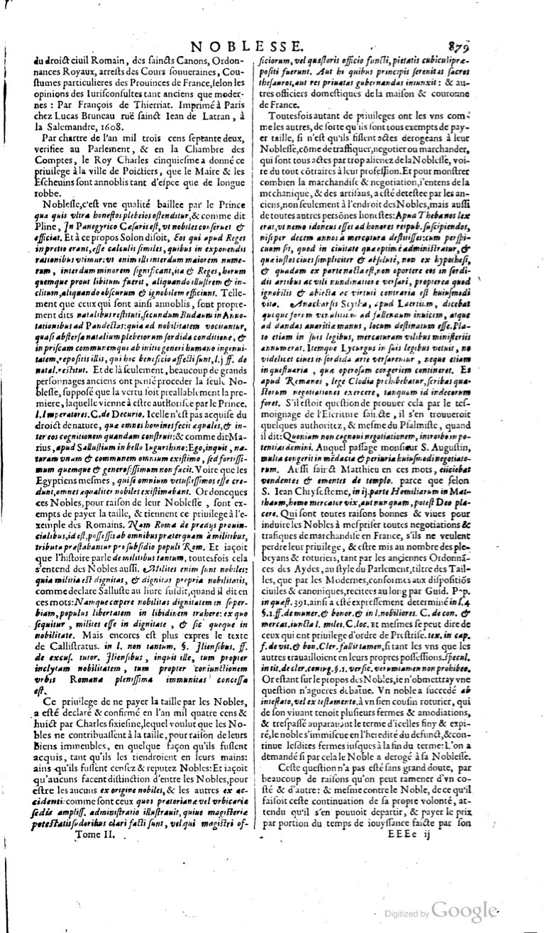 1629 - Veuve Nicolas Buon - Trésor du droit français (29620 T. 2) - BM Lyon