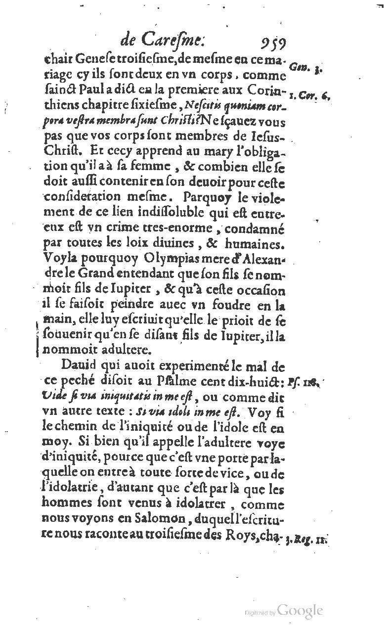 1607 - Nicolas Du Fossé - Trésor quadragésimal - T 01 - BM Lyon