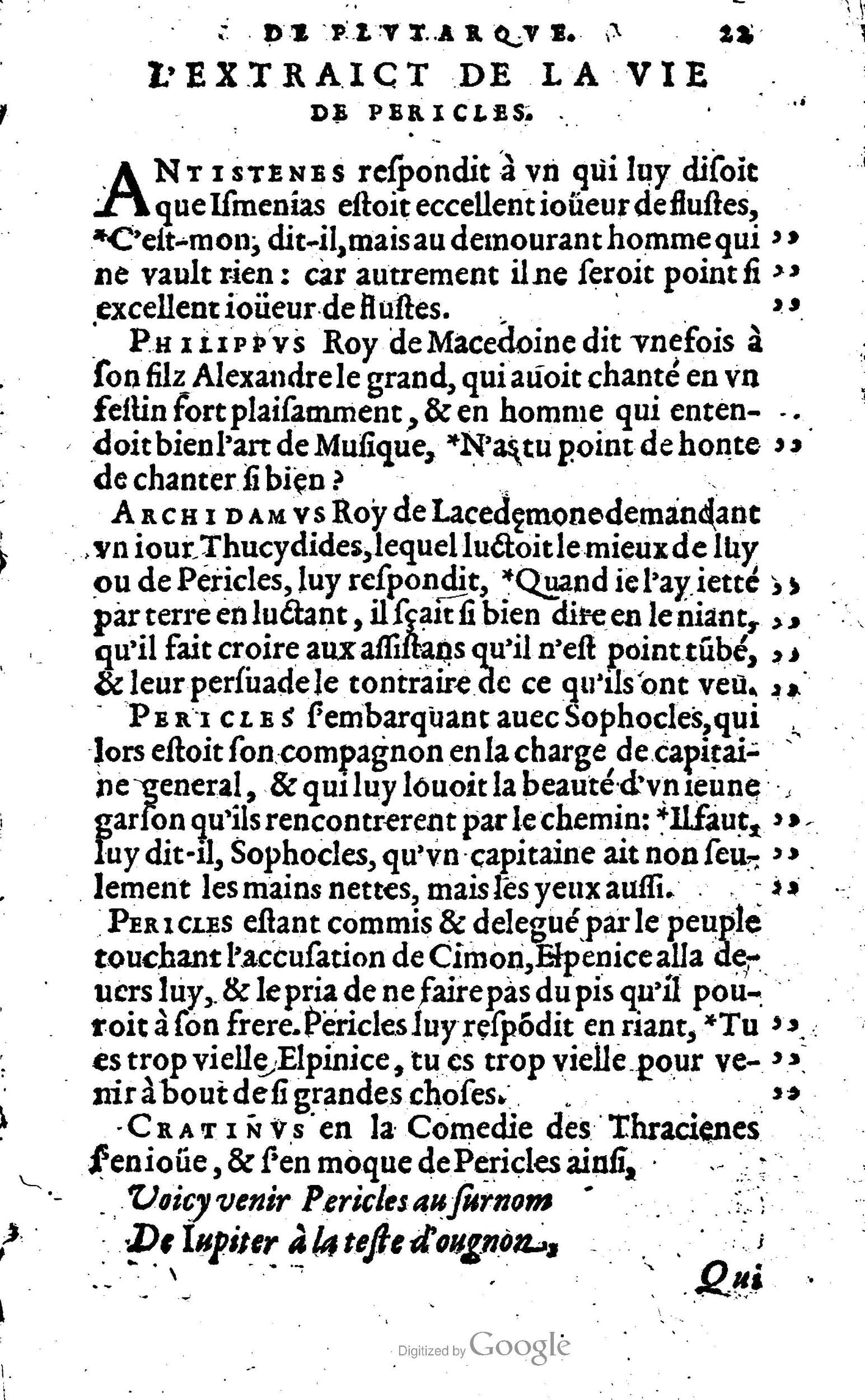 1568 - Willem Silvius - Trésor des vies de Plutarque - Anvers Plantin-Moretus