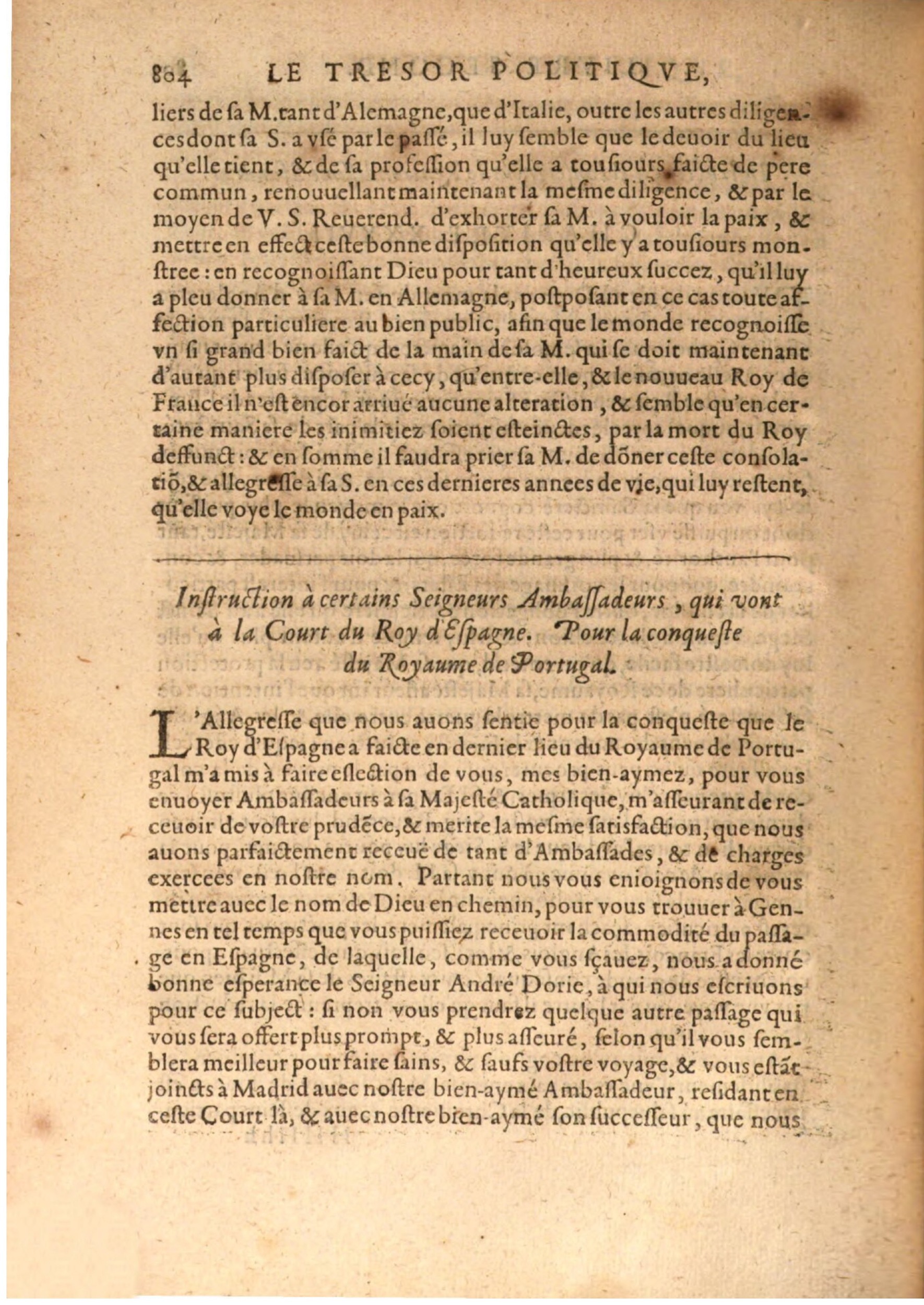 1608 - Nicolas Du Fossé - Trésor politique - BSB Munich