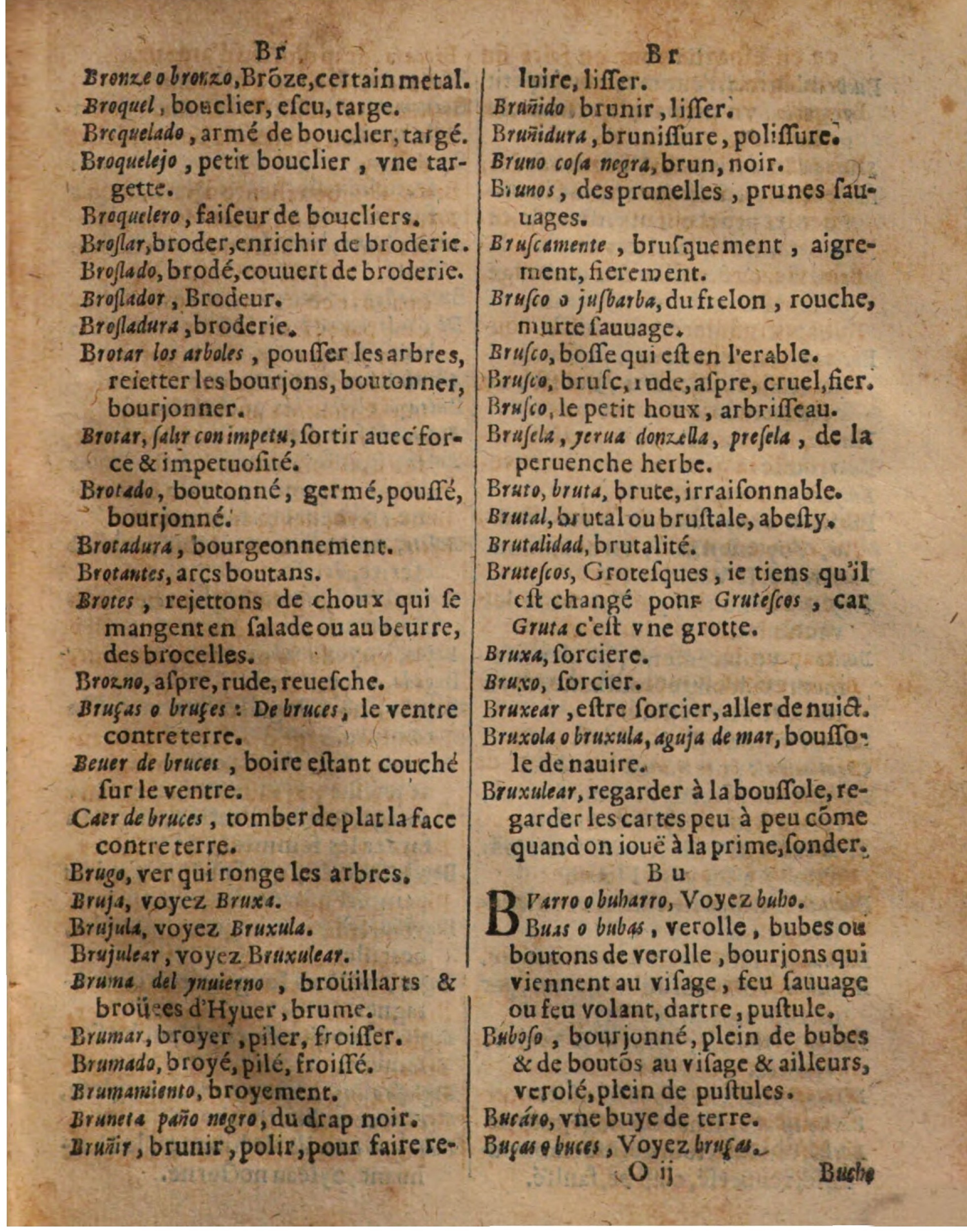 1625 - Hubert Antoine - Trésor des deux langues espagnole et française - Augsbourg