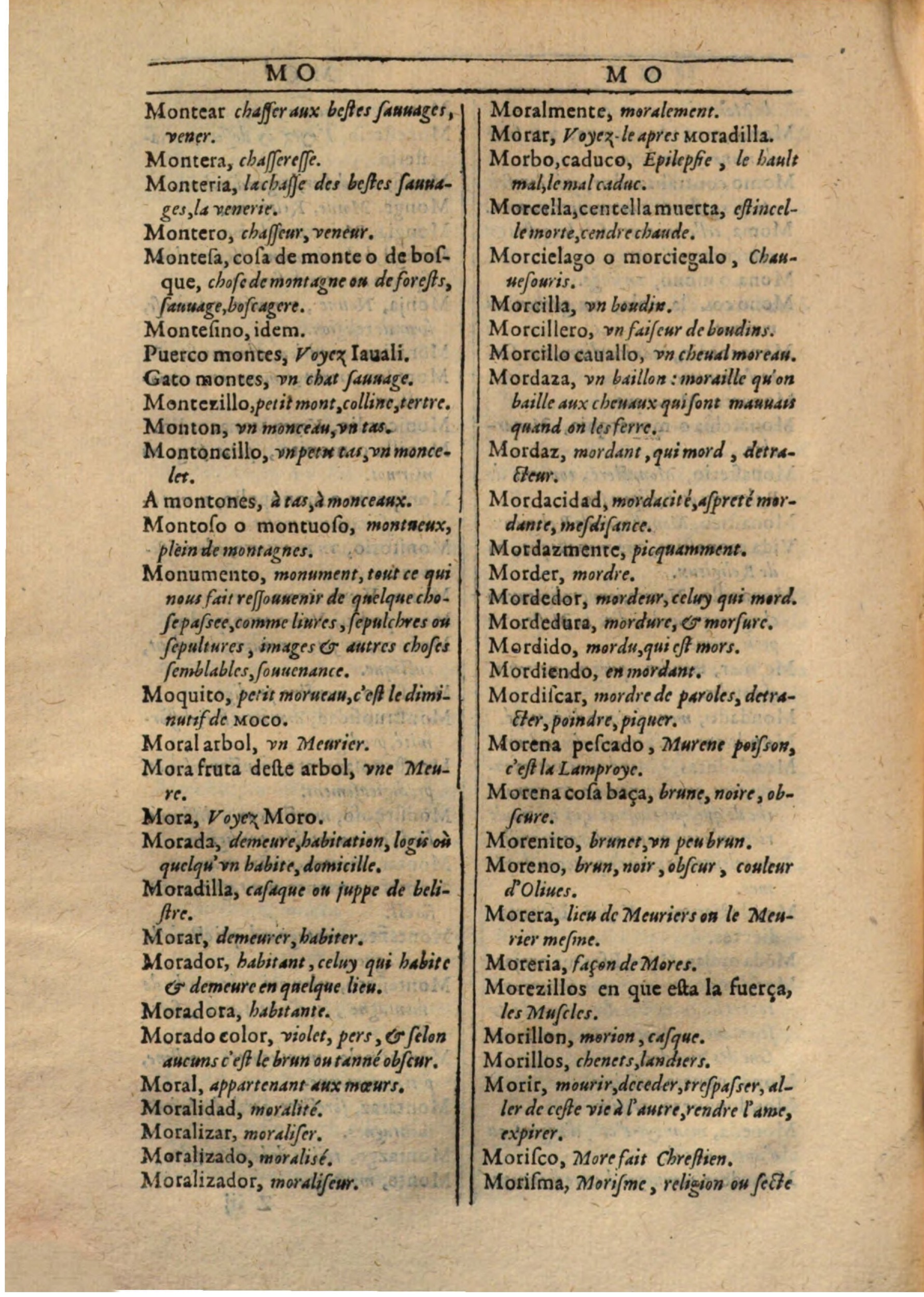 1607 - Marc Orry - Trésor des deux langues espagnole et française (Première partie) - BSB Munich 1607 - Marc Orry - Trésor des deux langues espagnole et française (Première partie) - BSB Munich