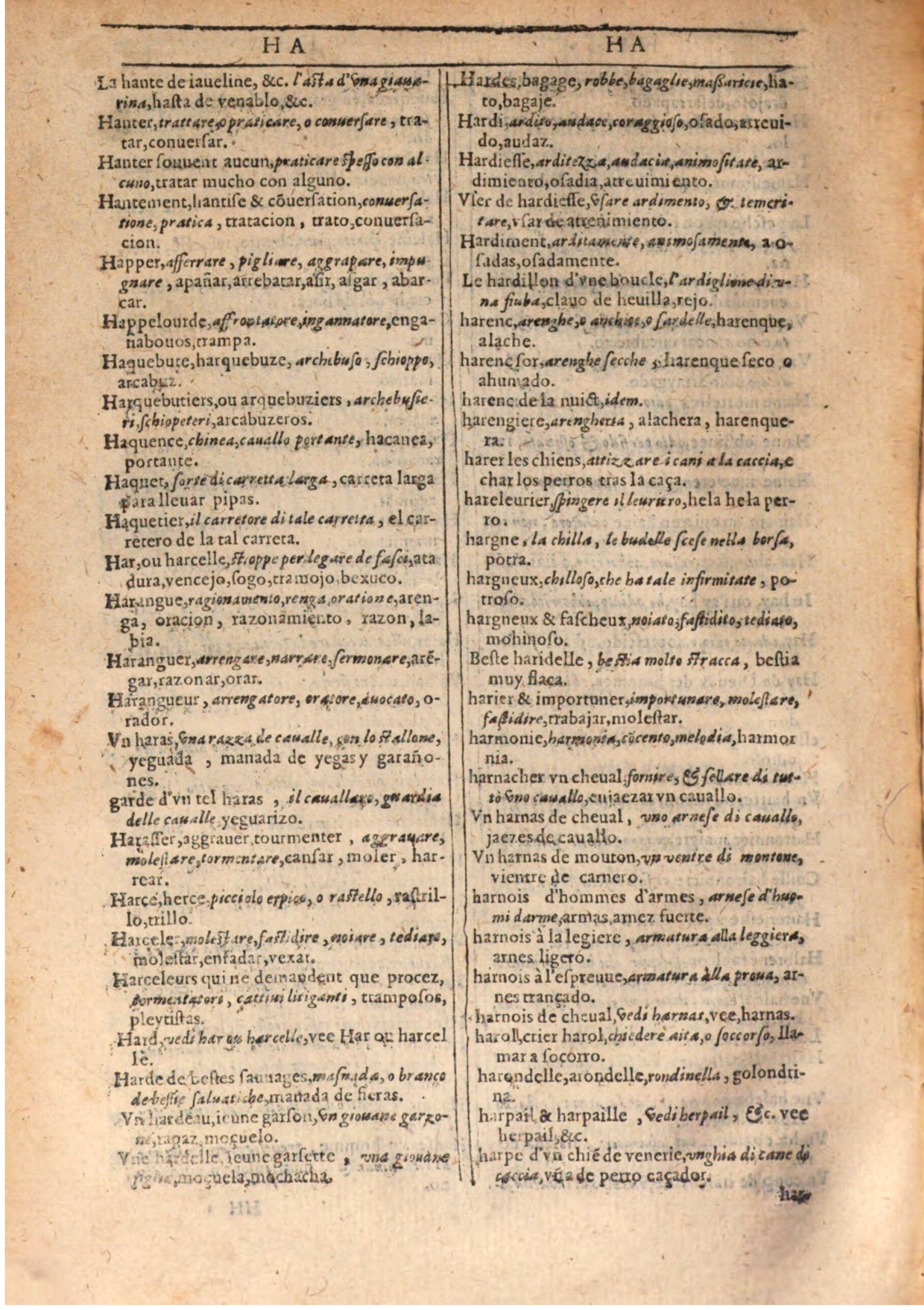 1609 - Philippe Albert et Alexandre Pernet - Trésor des trois langues française, italienne et espagnole (Seconde partie) - BSB Munich 1609 - Philippe Albert et Alexandre Pernet - Trésor des trois langues française, italienne et espagnole (Seconde partie) - BSB Munich