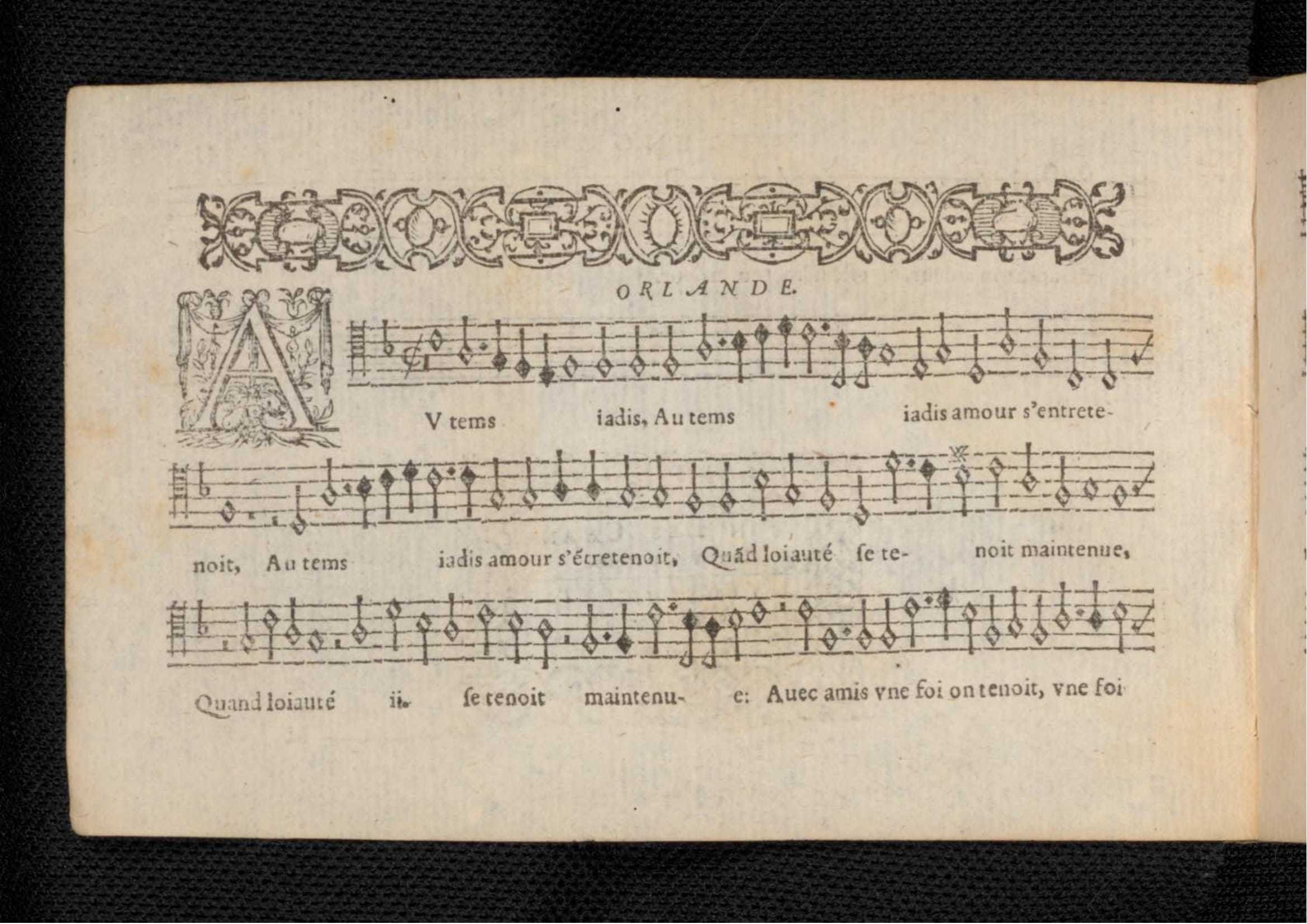 1576 - [Pierre de Saint-André] - Trésor de musique d’Orlande de Lassus Tenor - KBR Bruxelles