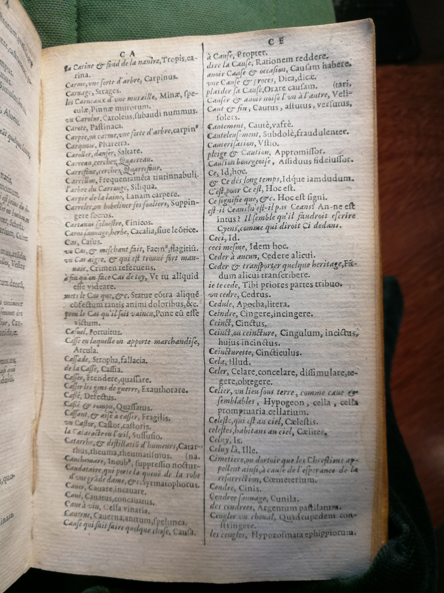 1597 - Martin le Mégissier - Trésor des mots et traits français - BnF