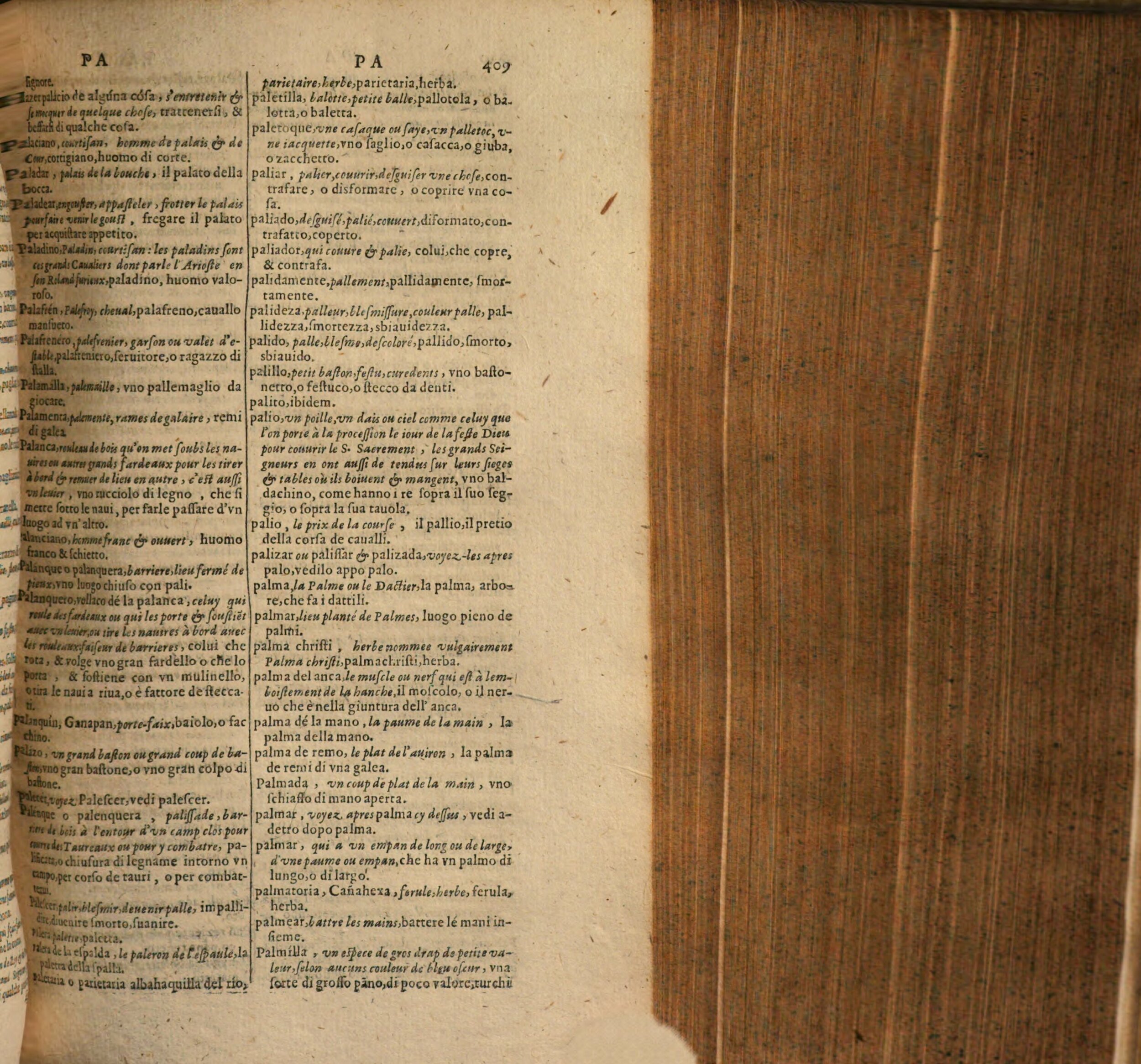 1617 Samuel Crespin - Trésor des trois langues française, italienne et espagnole - Berlin_Page_409.jpg