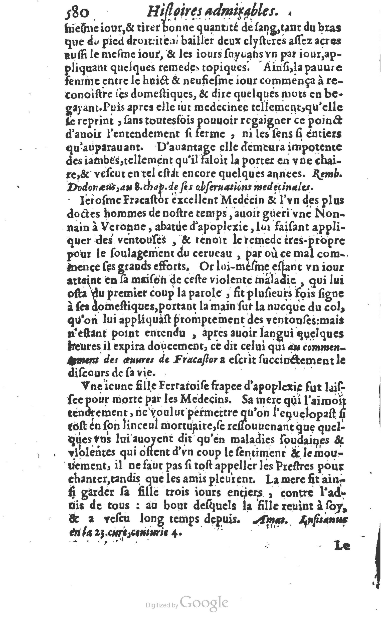 1610 - Paul Marceau - Trésor d’histoires admirables et mémorables - Princeton