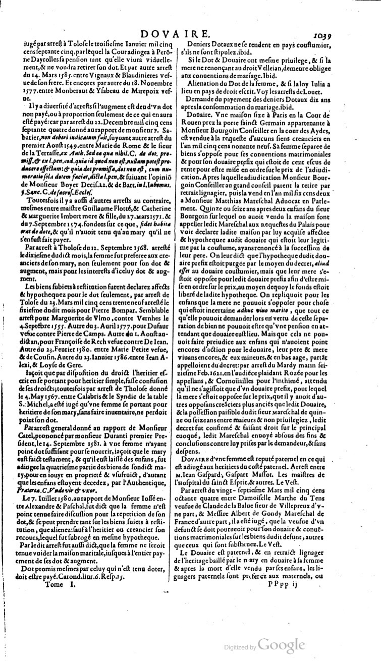 1629 - Veuve Nicolas Buon - Trésor du droit français (21754 T. 1) - BM Lyon 1629 - Veuve Nicolas Buon - Trésor du droit français (21754 T. 1) - BM Lyon