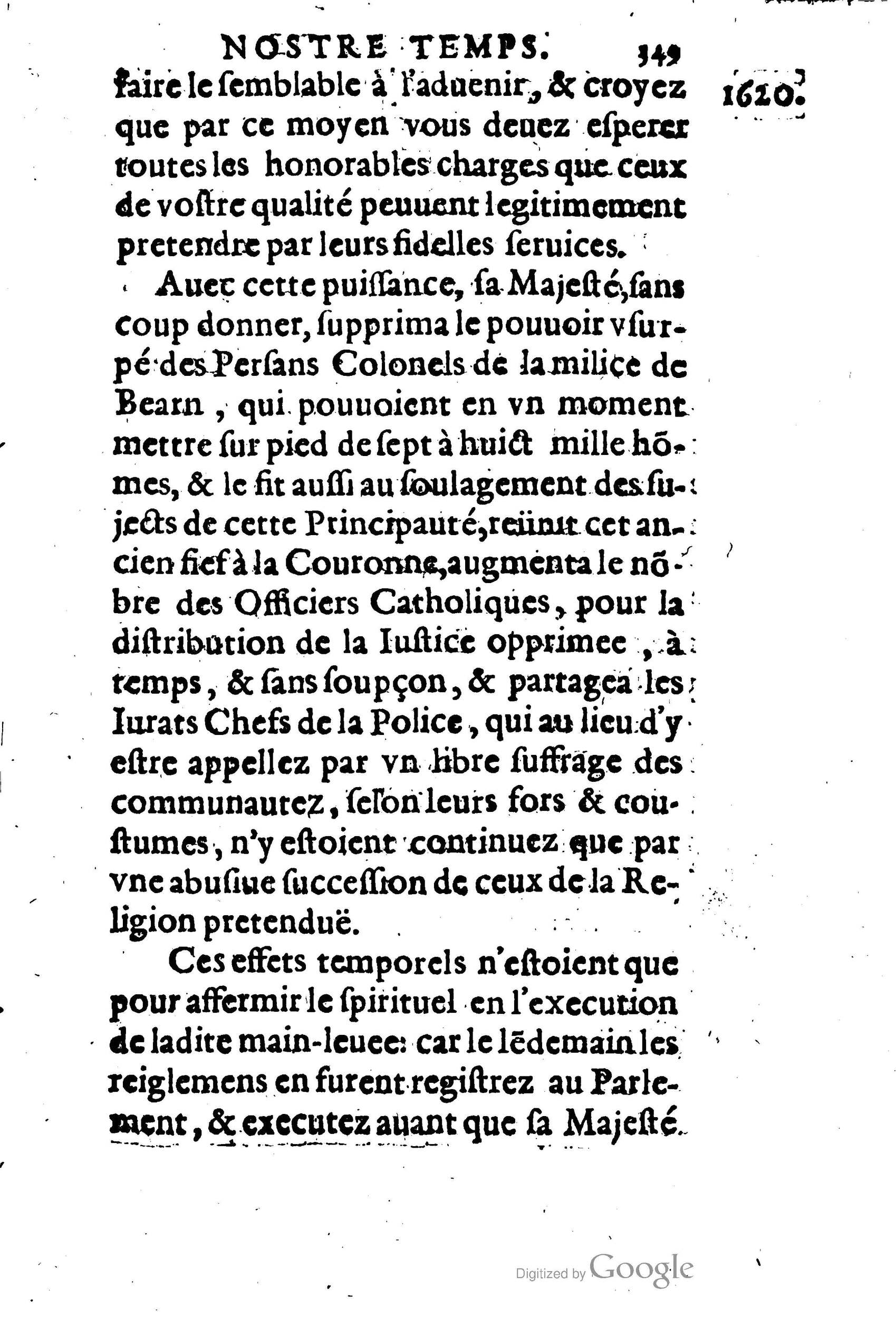 1623 - Joseph Bouillerot - Trésor de l’histoire générale de notre temps - BM Lyon