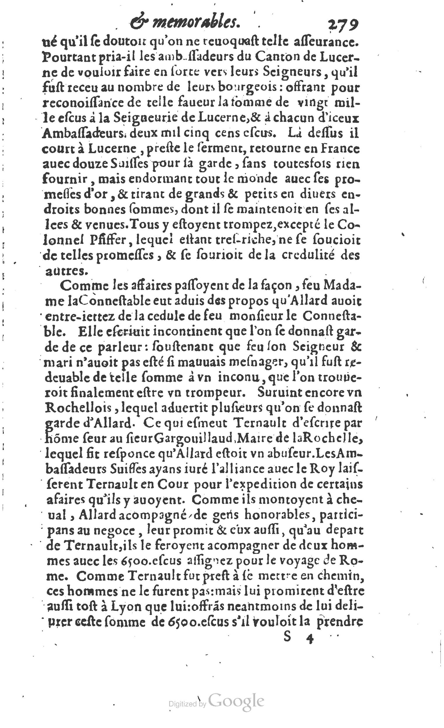 1610 - Paul Marceau - Trésor d’histoires admirables et mémorables - Princeton