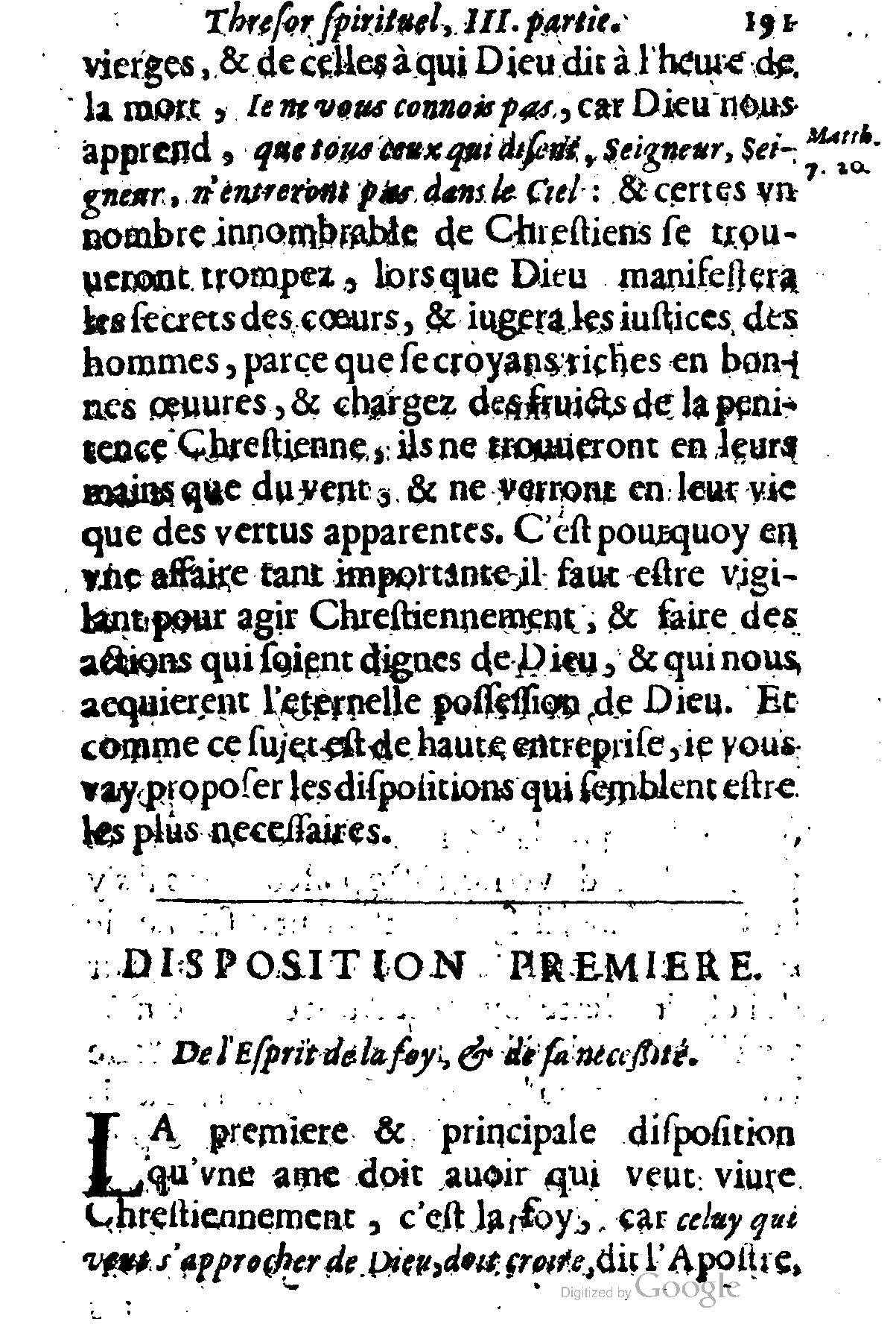 1635 - Sébastien Huré - Trésor spirituel contenant les obligations - BM Lyon