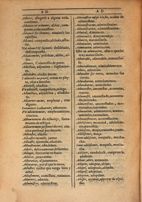 1607 - Marc Orry - Trésor des deux langues espagnole et française (Première et Seconde parties) - ÖNB Wien