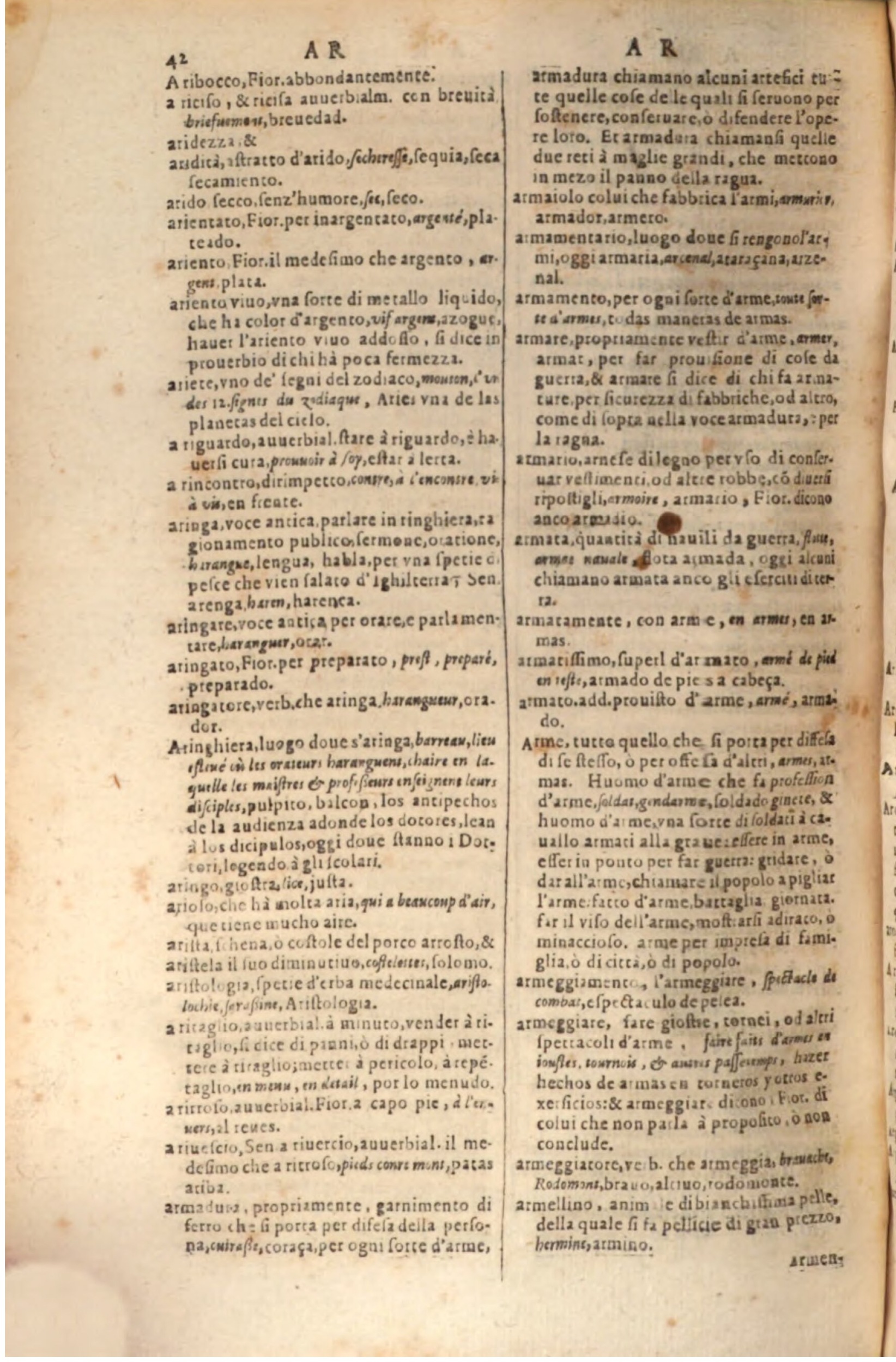 1609 - Philippe Albert et Alexandre Pernet - Trésor des trois langues, francoise, italienne et espagnole (Troisième partie) - BSB Munich 1609 - Philippe Albert et Alexandre Pernet - Trésor des trois langues, francoise, italienne et espagnole (Troisième partie) - BSB Munich