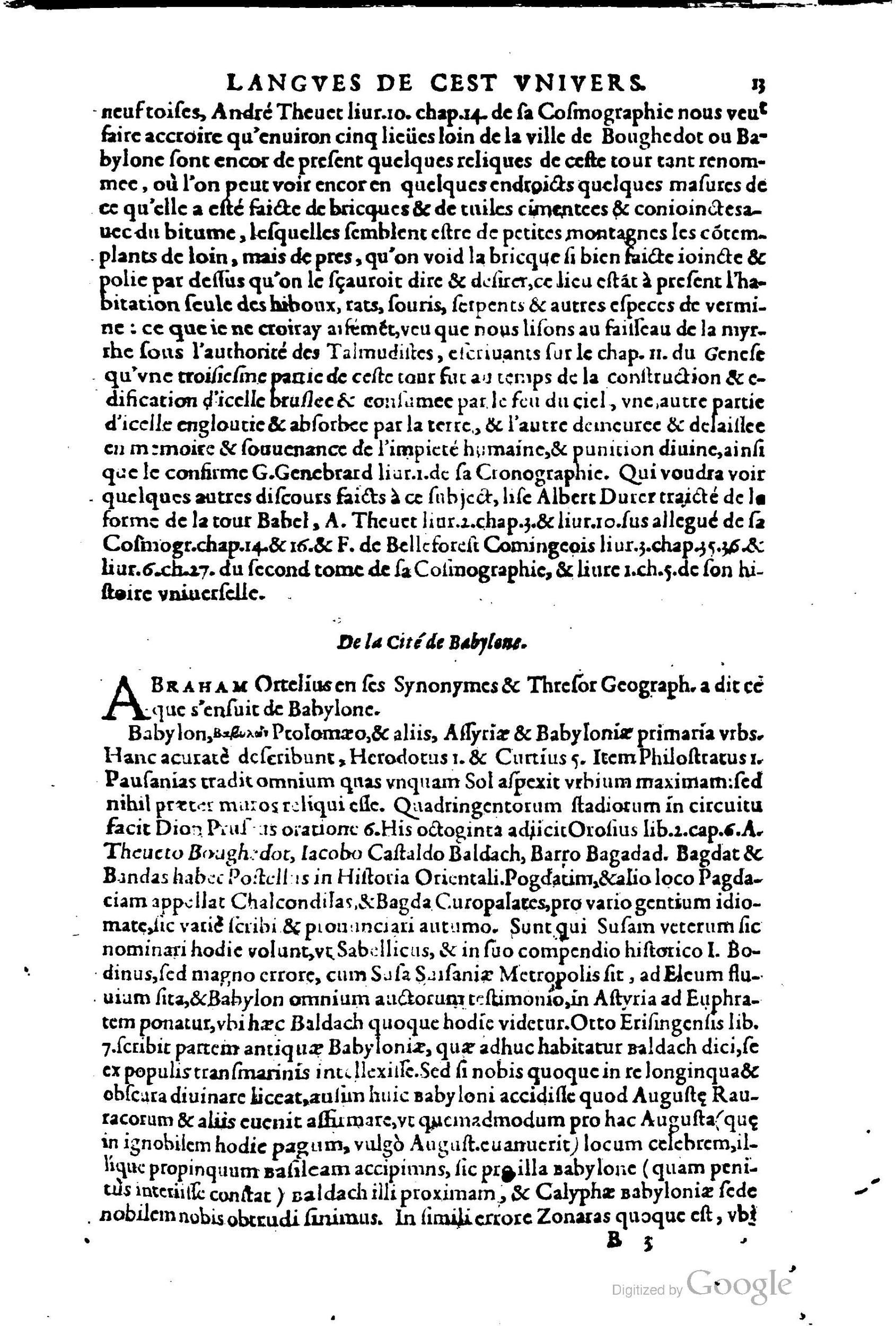 1619 - SHC - Trésor de l’histoire des langues de cet univers - BCU Lausanne