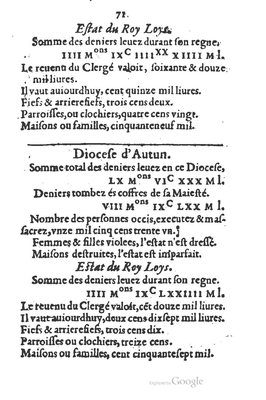 1581 - s.n. - Secret des trésors de France (Livre II) - BSB Munich