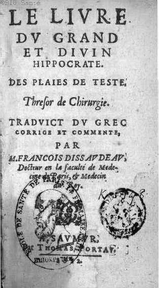 1612 - Thomas Portau - Trésor de chirurgie - BIU Santé