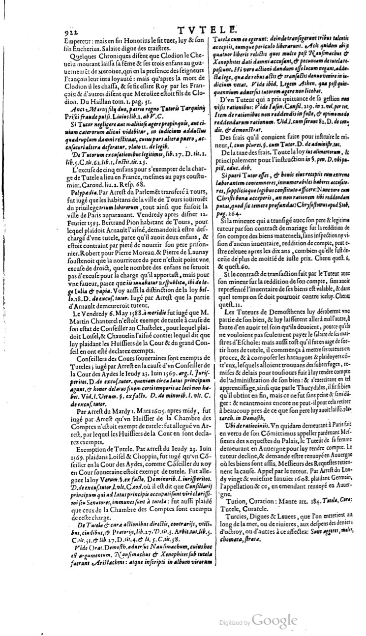 1629 - Veuve Nicolas Buon - Trésor du droit français (21754 T. 3) - BM Lyon