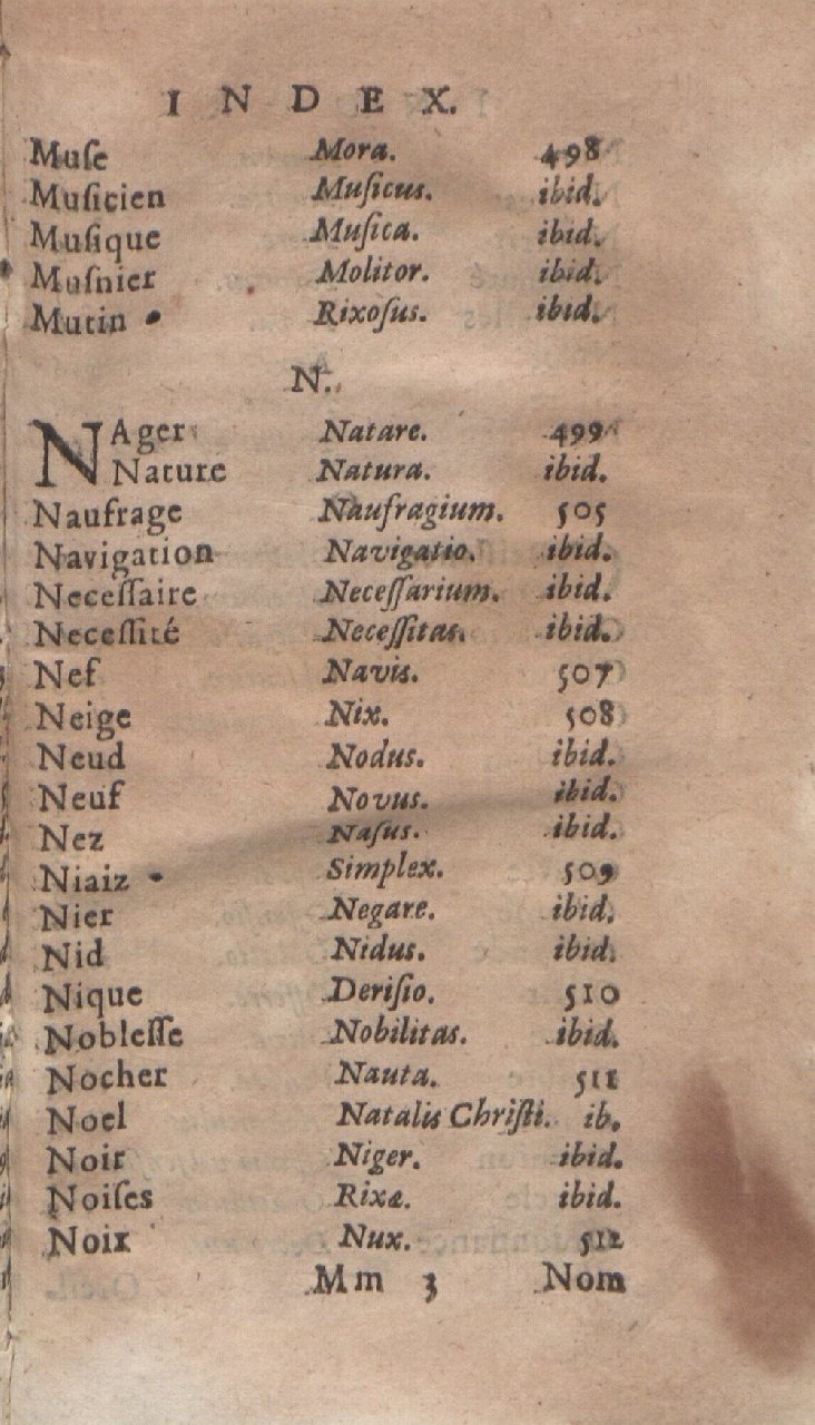 1612 - Dominicus Custos - Trésor des proverbes français  - Bibliopol-Olomuc