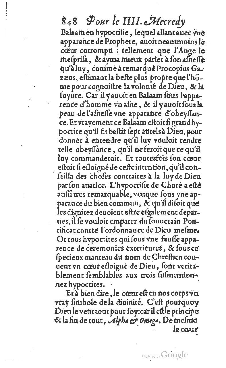 1607 - Nicolas Du Fossé - Trésor quadragésimal - T 01 - BM Lyon