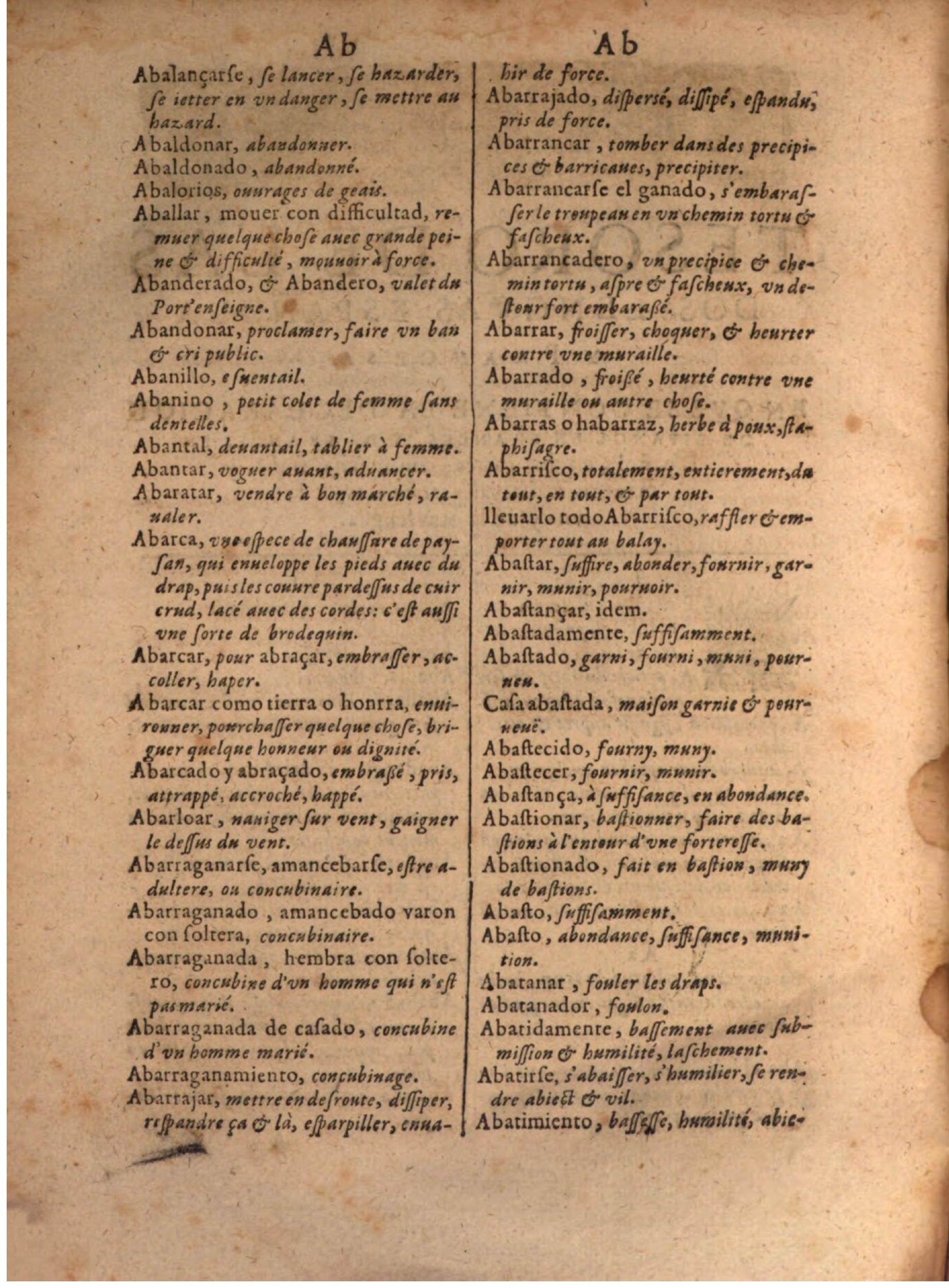 1645 - A. de Sommaville et A. Courbé - Trésor des deux langues espagnole et française - BSB Munich