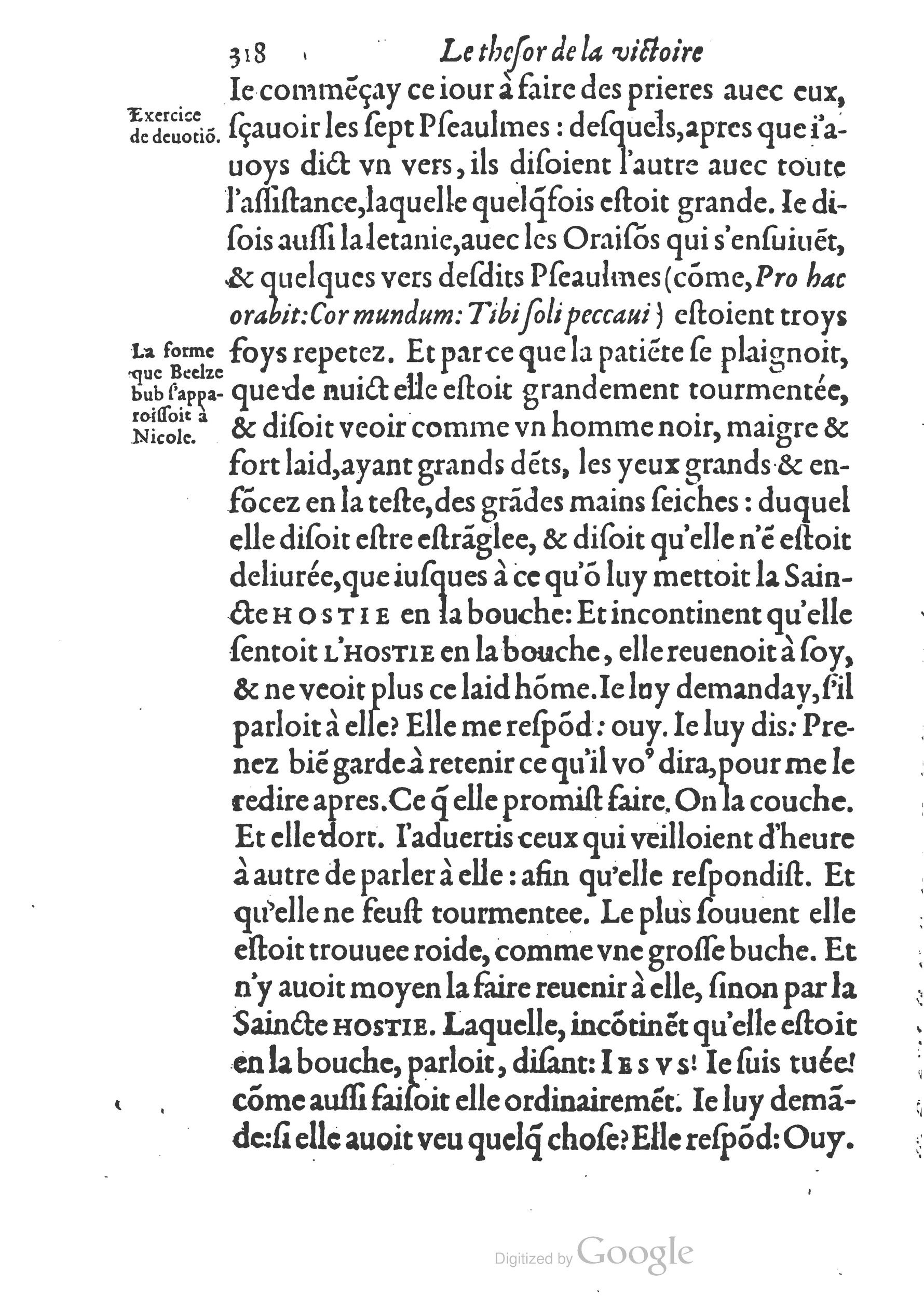 1578 - Nicolas Chesneau - Trésor et entière histoire de la triomphante victoire du corps de Dieu sur l’esprit malin - British Library 1578 - Nicolas Chesneau - Trésor et entière histoire de la triomphante victoire du corps de Dieu sur l’esprit malin - British Library